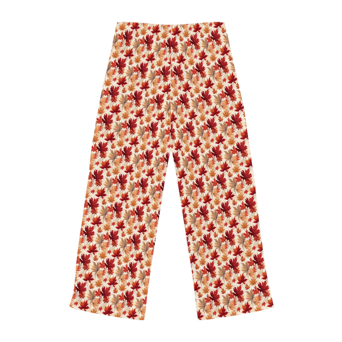 Pajama Pants Women's Fall Fashion Maple Leaf Cascade
