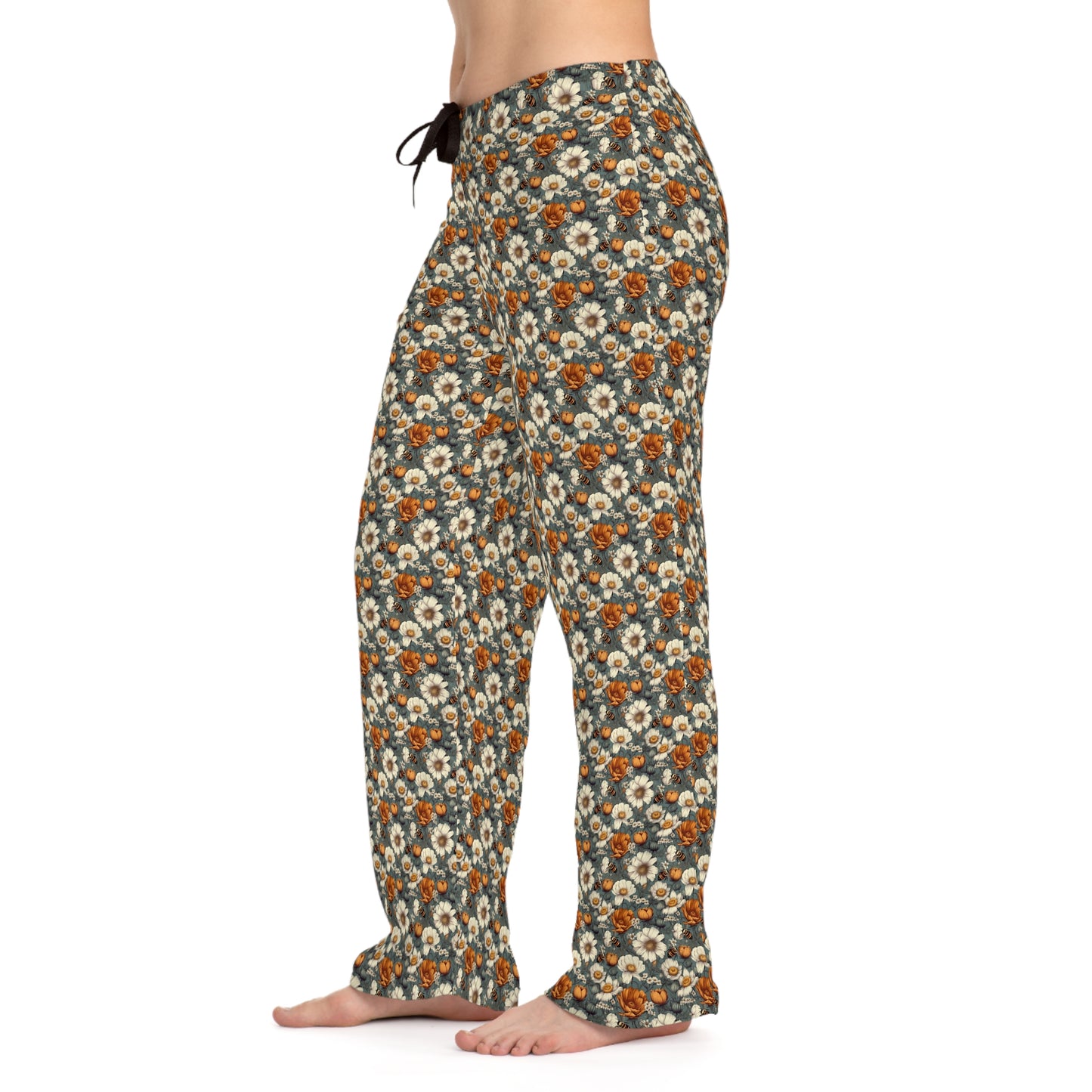 Pajama Pants Women's Floral Bee #23