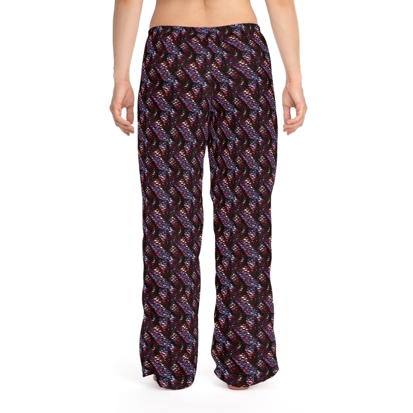 Pajama Pants Women's Ruby Dragon Snake Scale #48