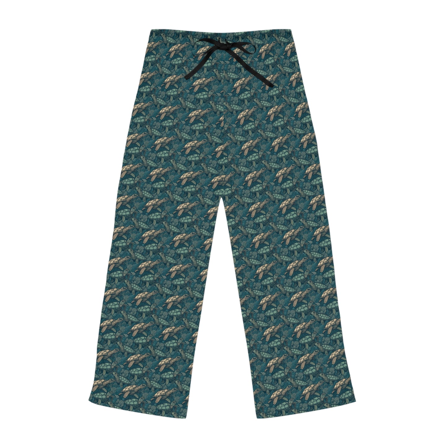 Pajama Pants Women's Sea Turtle Green