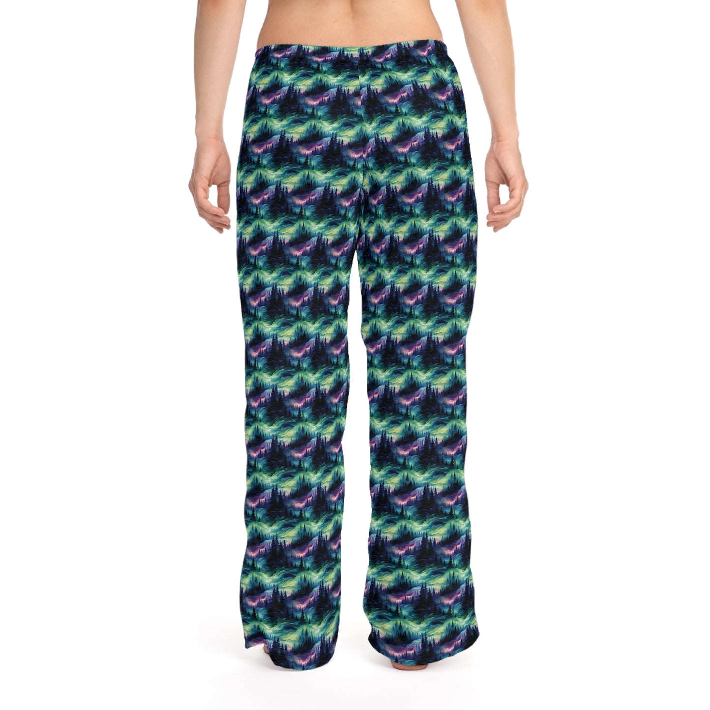 Pajama Pants Women's Winter Fashion Northern Lights #1