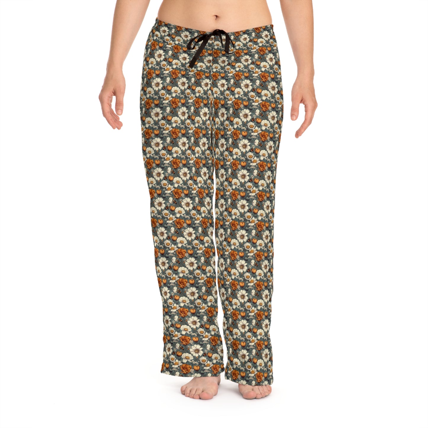 Pajama Pants Women's Floral Bee #23