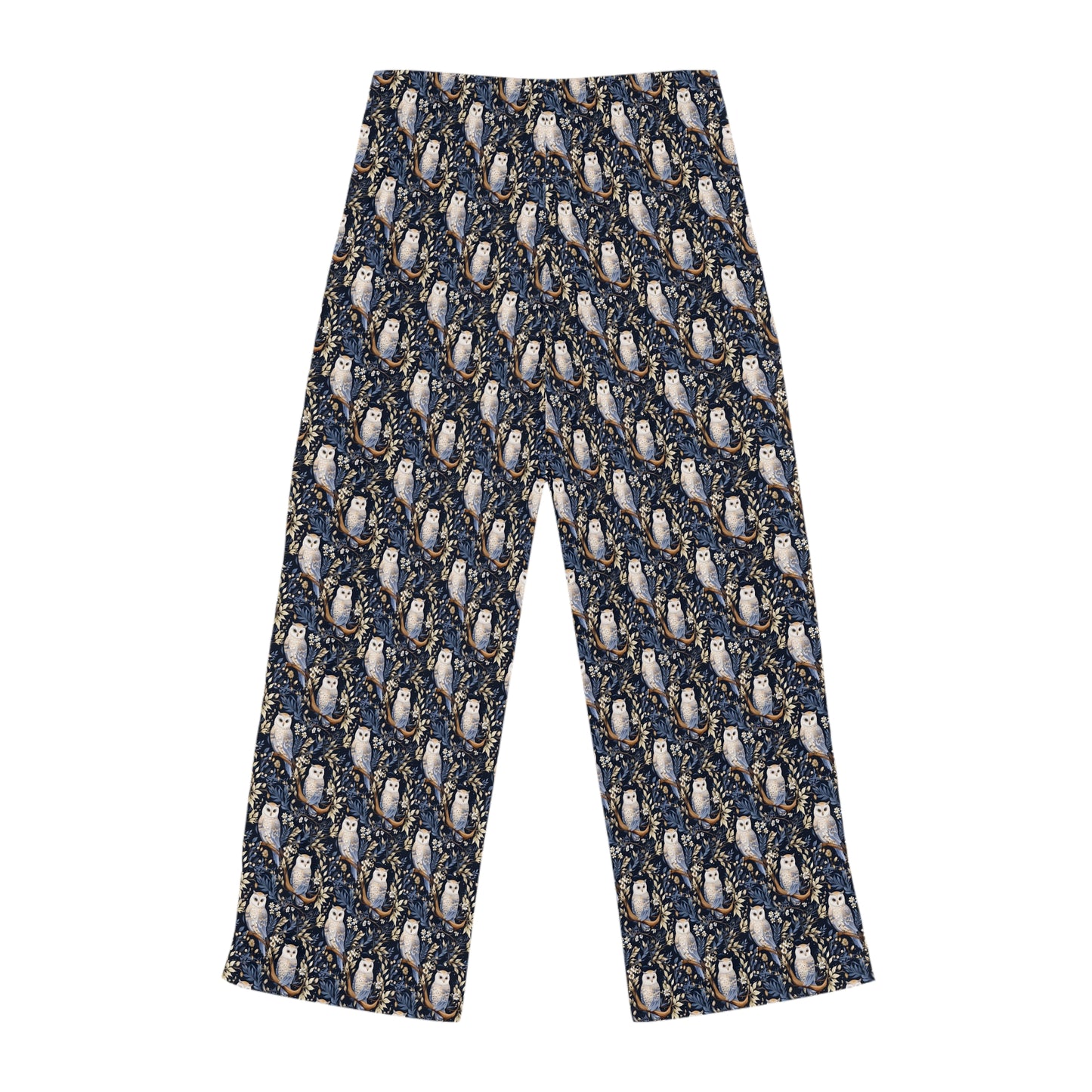 Pajama Pants Women's Winter Fashion Snowy owl Elegance