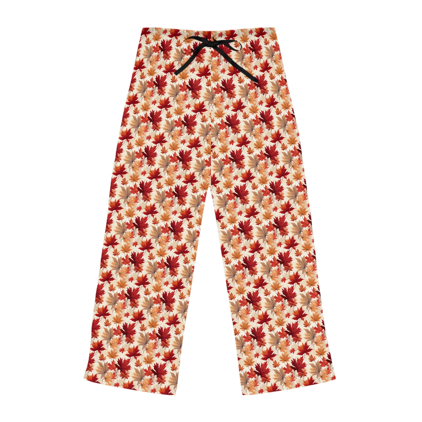 Pajama Pants Women's Fall Fashion Maple Leaf Cascade