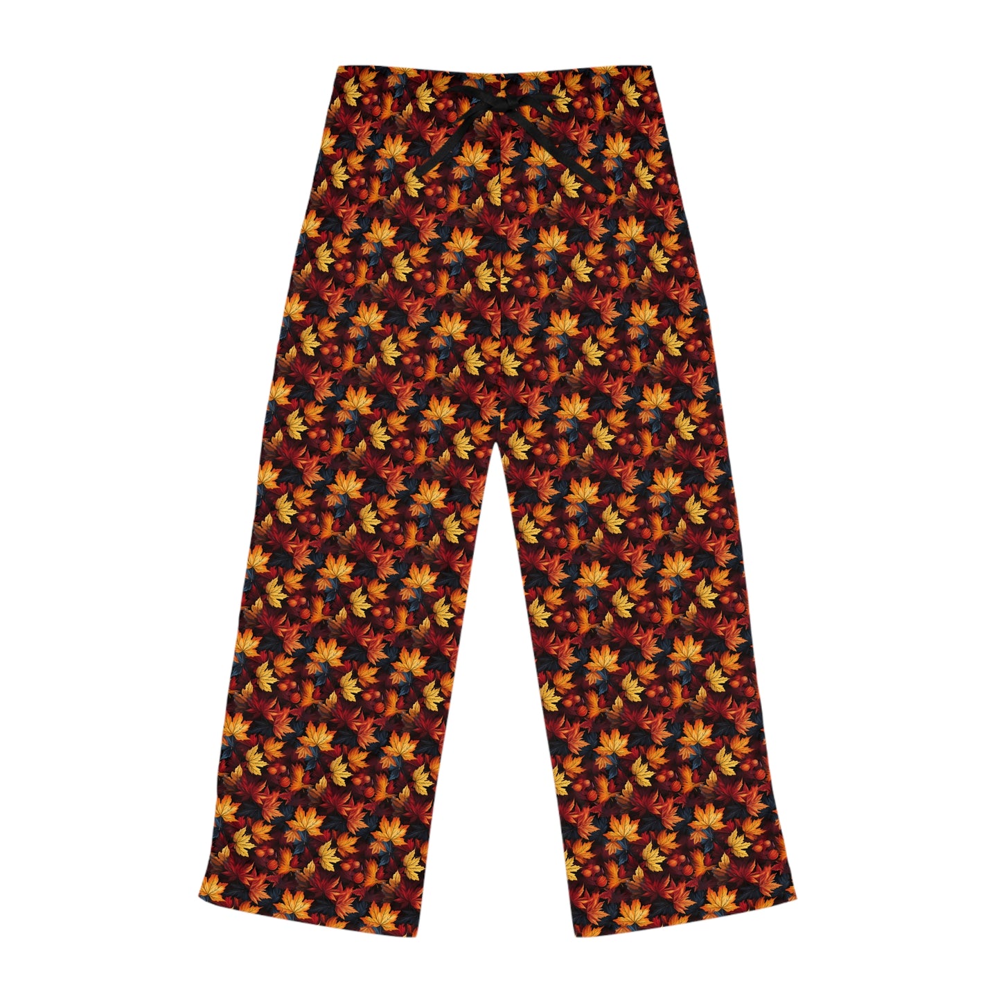 Pajama Pants Women's Fall Fashion Autumn Leaves Scatter