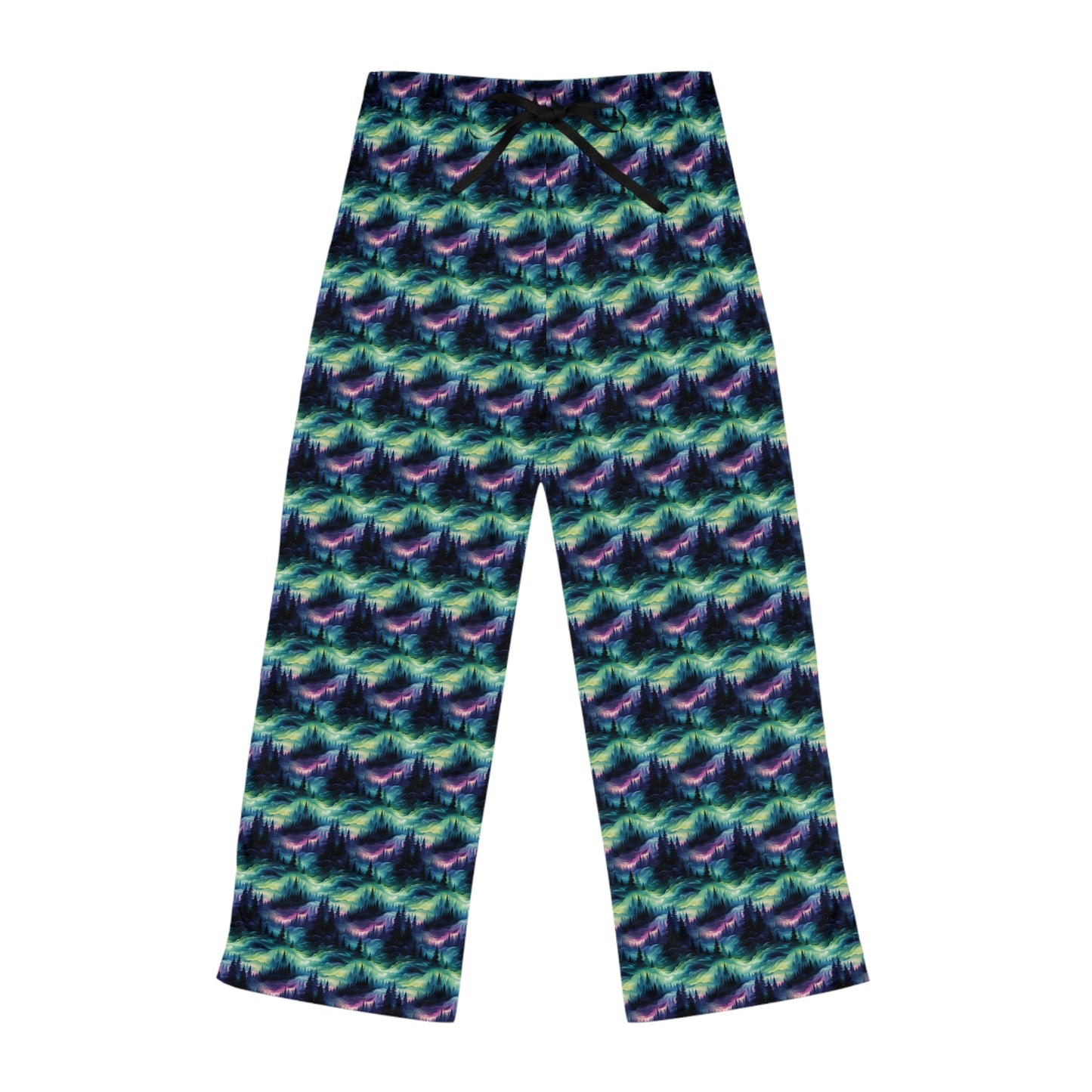 Pajama Pants Women's Winter Fashion Northern Lights #1