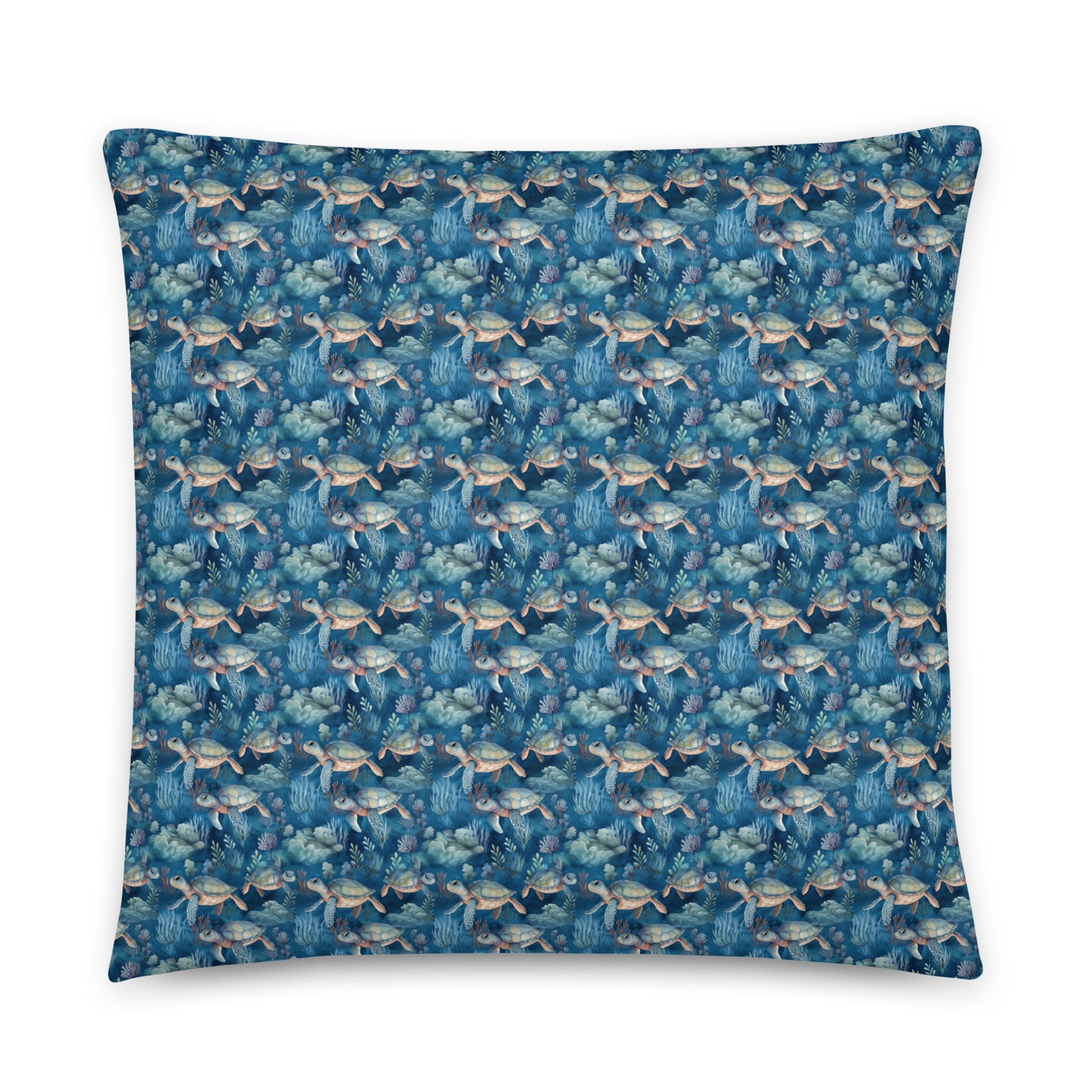 Pillow Sea Turtle Blue