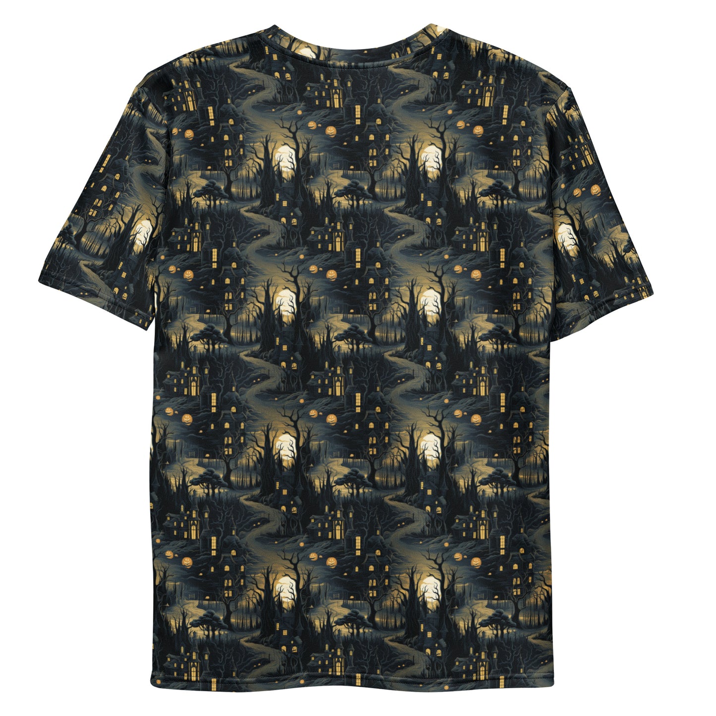 Men's T-shirt Halloween Haunted House