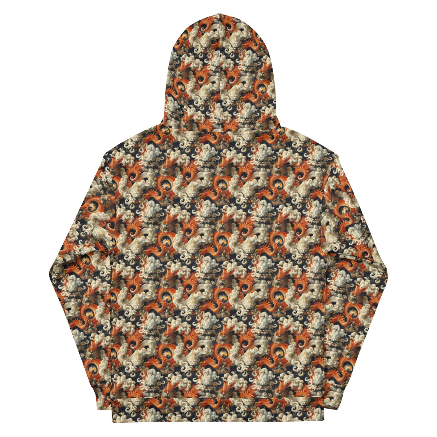 Hoodie Chinese Dragon Orange