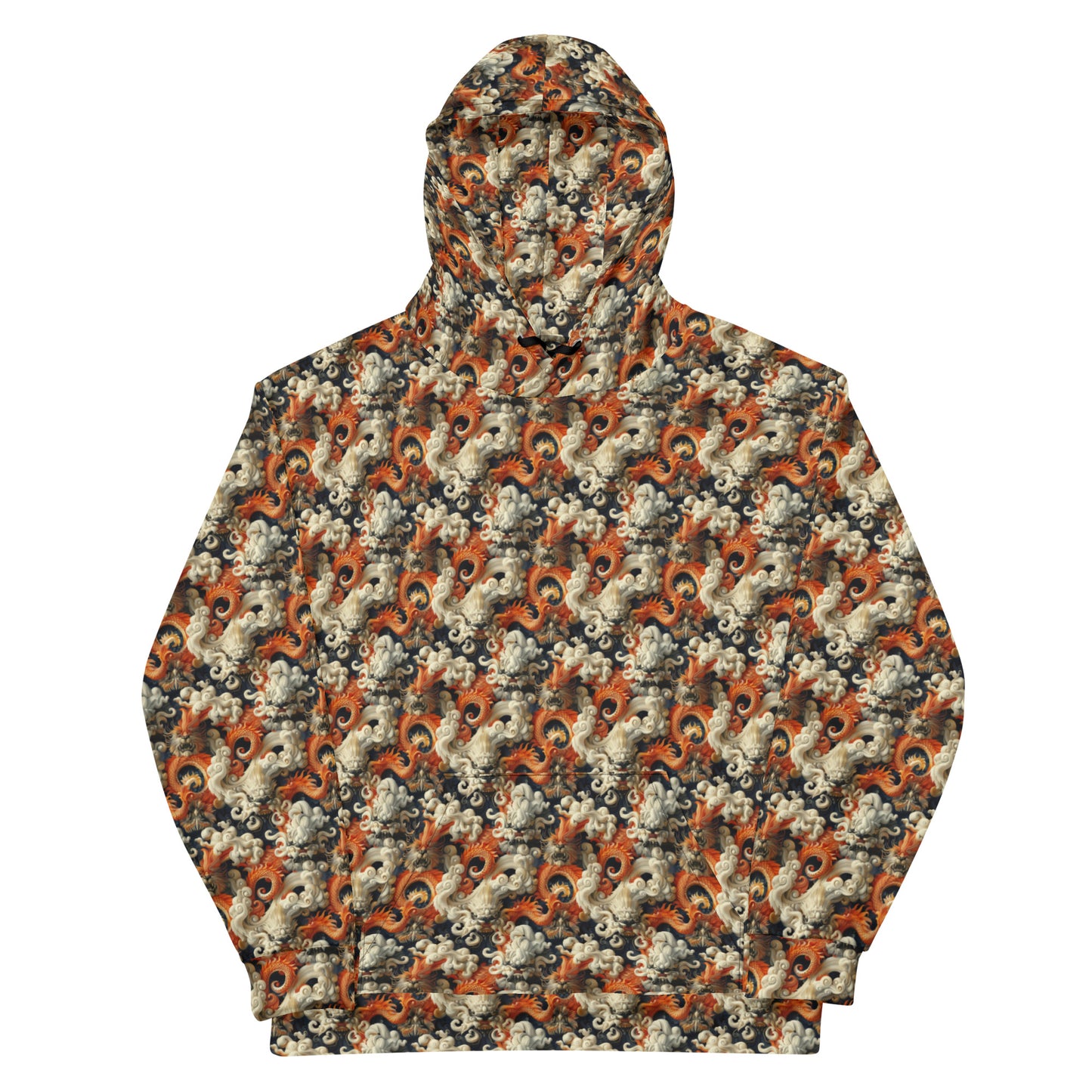 Hoodie Chinese Dragon Orange