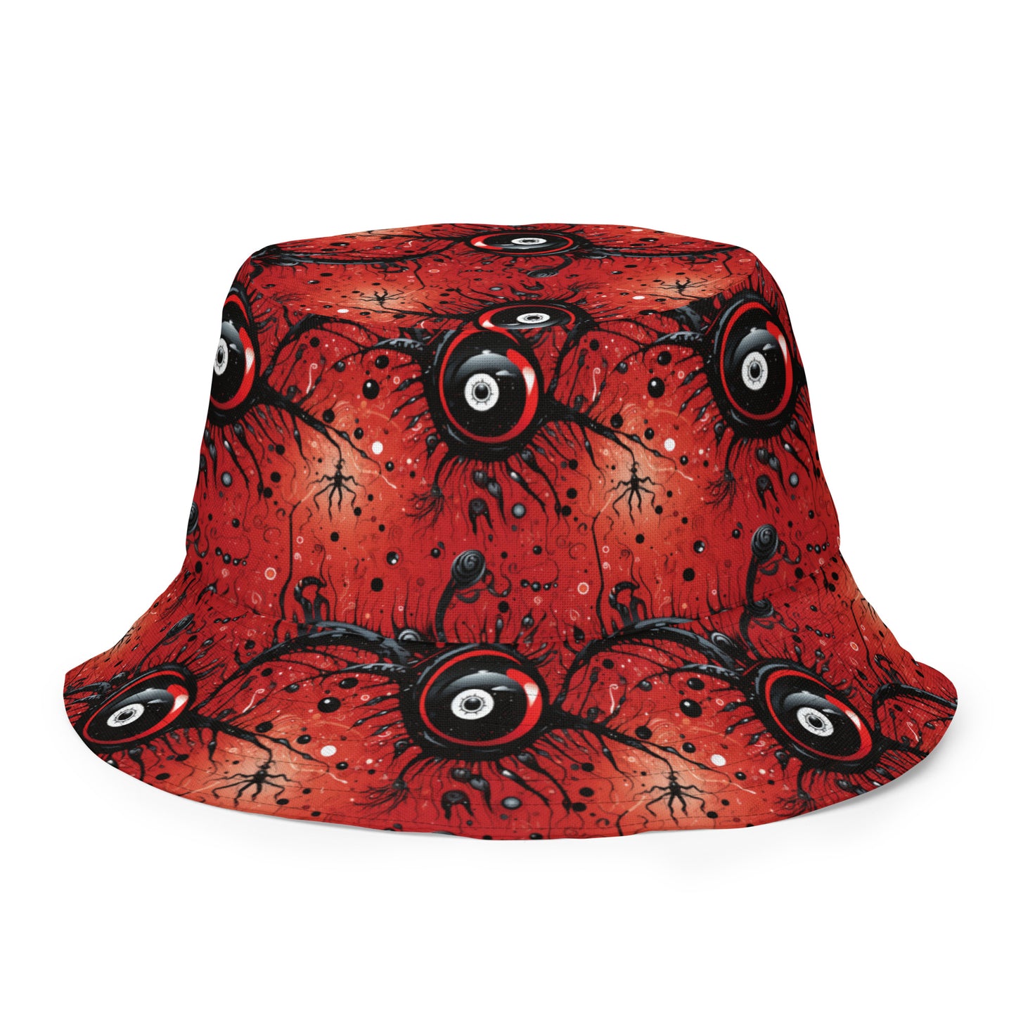 Reversible Bucket Hat Trippy Bugs
