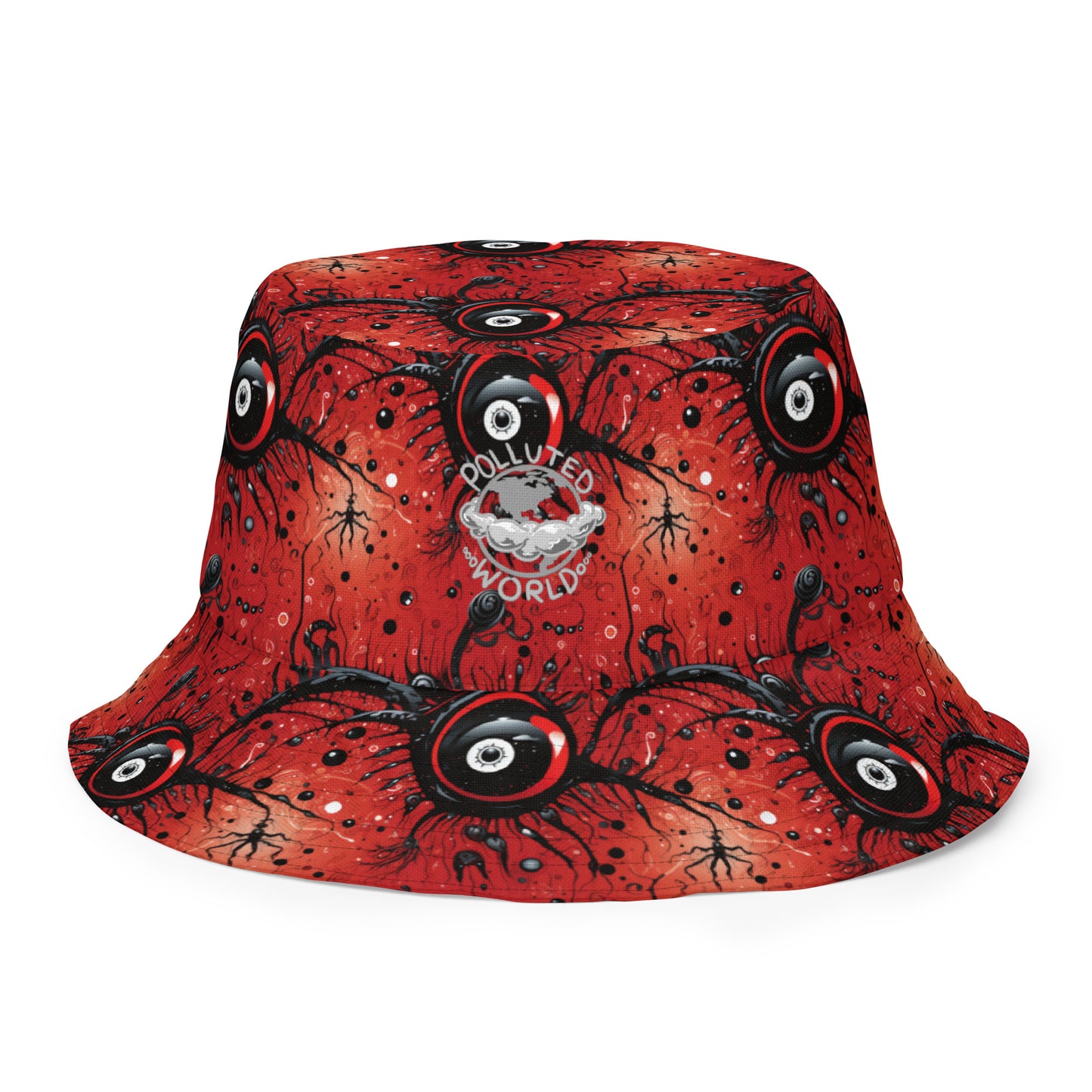 Reversible Bucket Hat Trippy Bugs