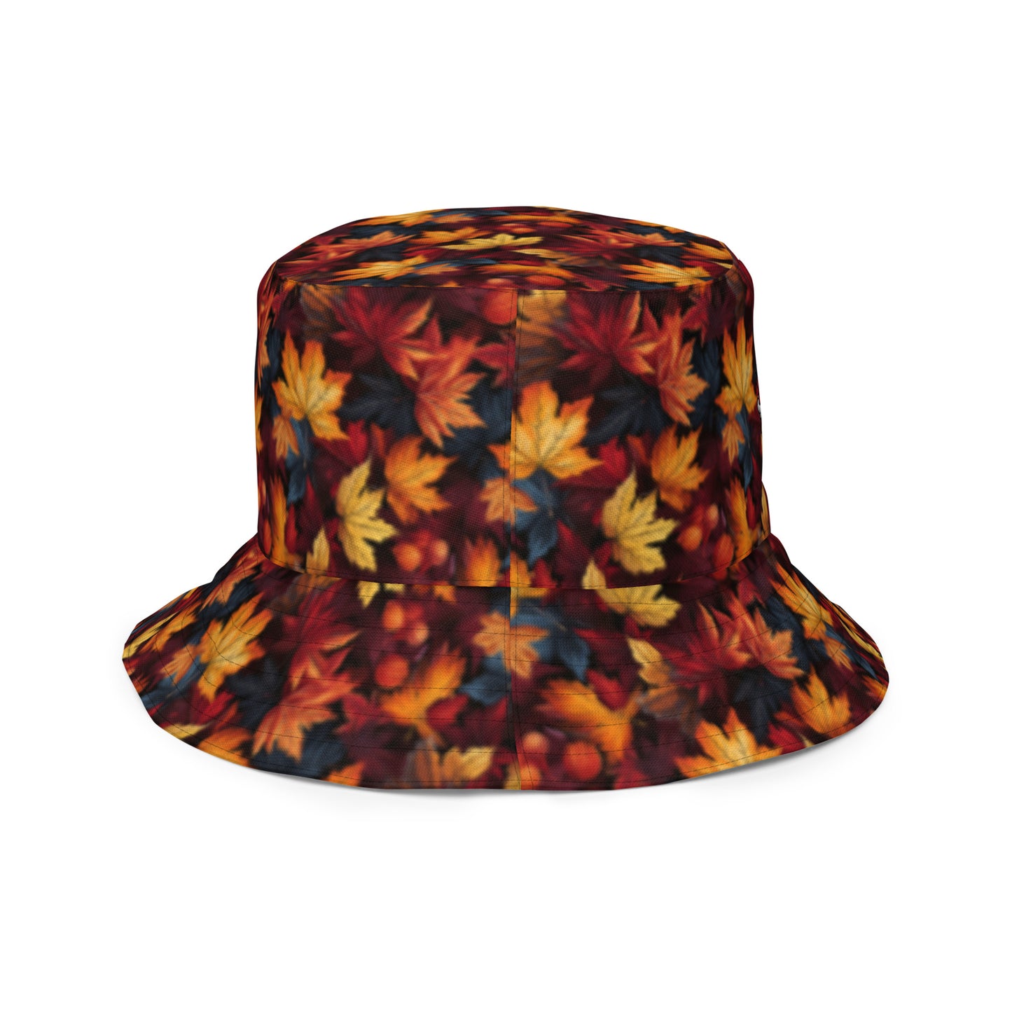 Reversible Bucket Hat Fall Fashion Autumn Leaves Scatter & Autumn Forest Walk