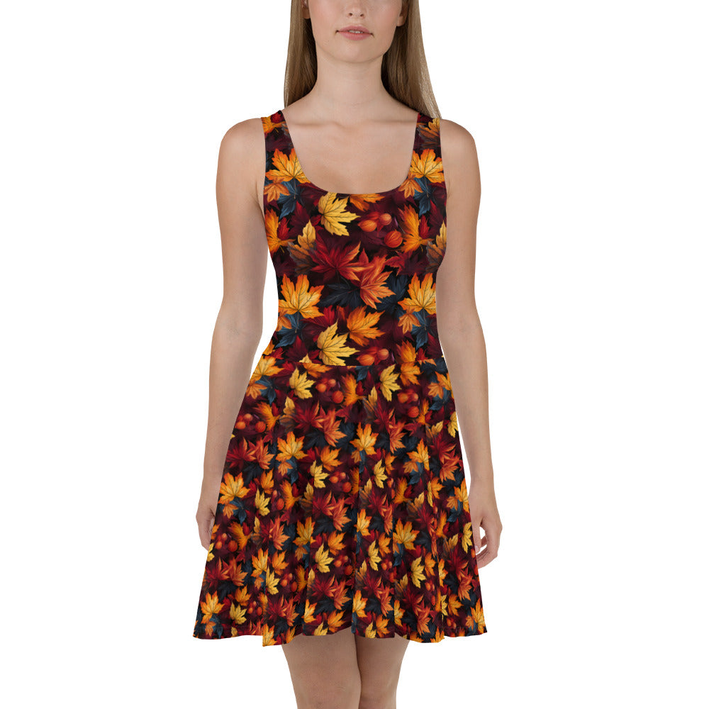 autumn skater dress Autumn Botanical Skater Dress