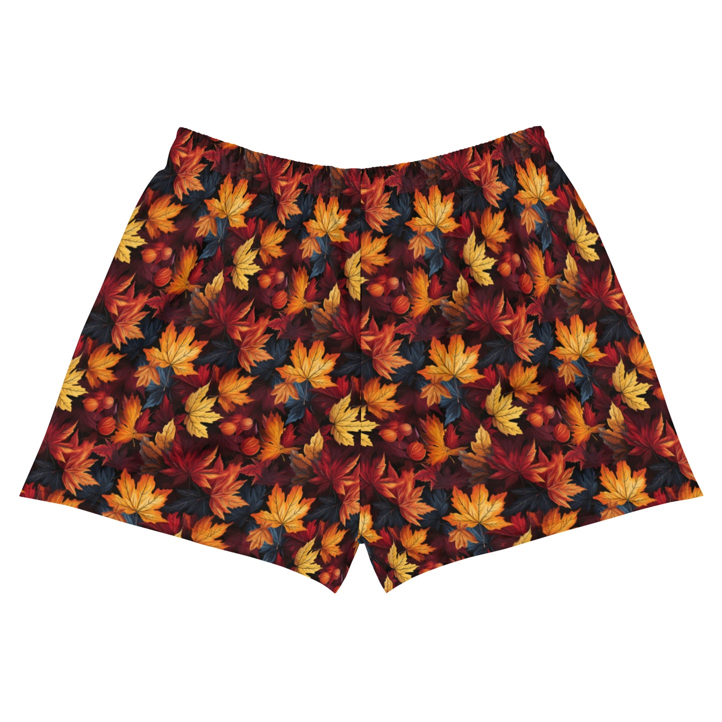 Athletic Shorts Fall Fashion Autumn Leaves Scatter