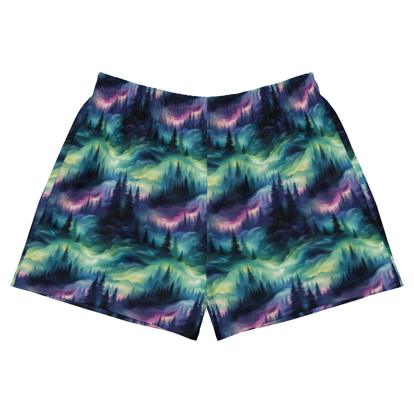 Athletic Shorts Winter Fashion Northern Lights