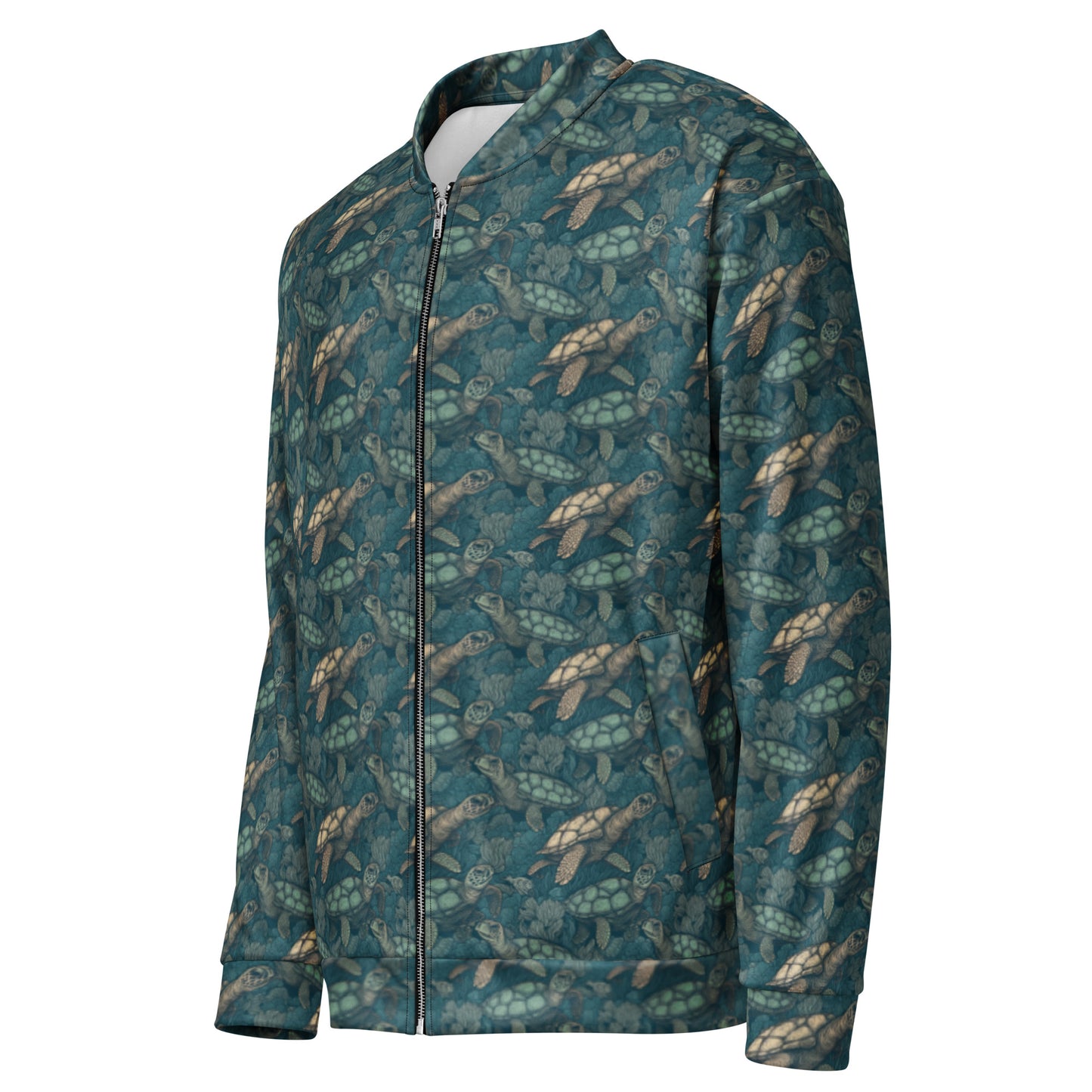 Bomber Jacket Sea Turtle Green