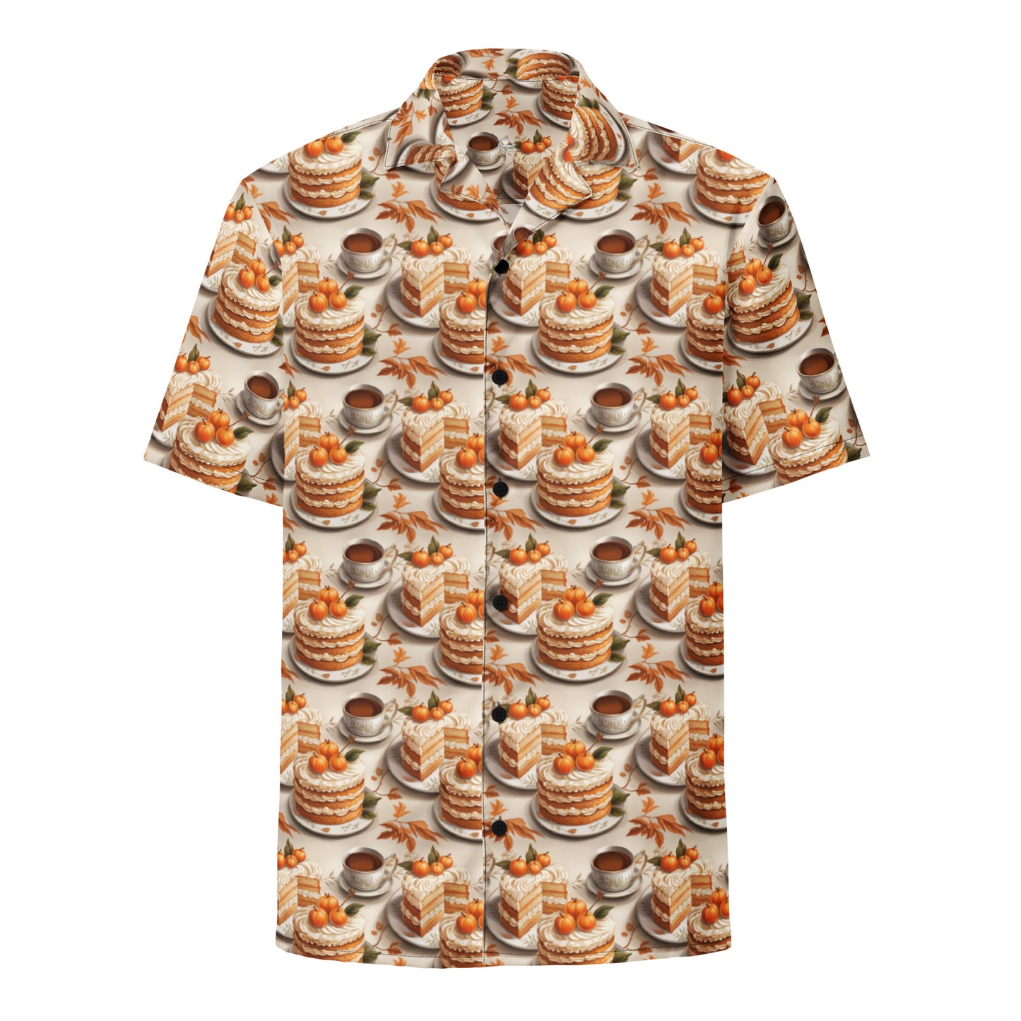 Button Shirt Fall Fashion Autumn Spice and Pumpkin Pie