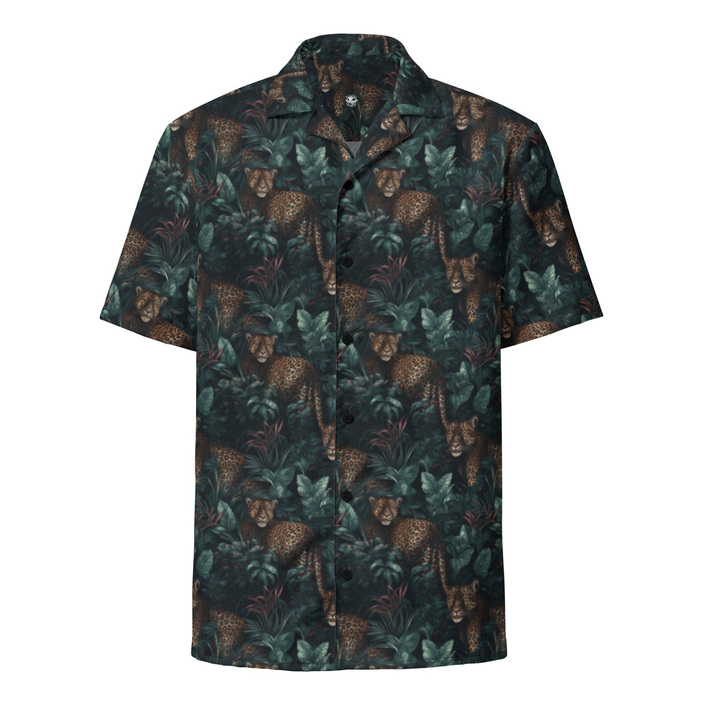Button Shirt Jungle Leopard