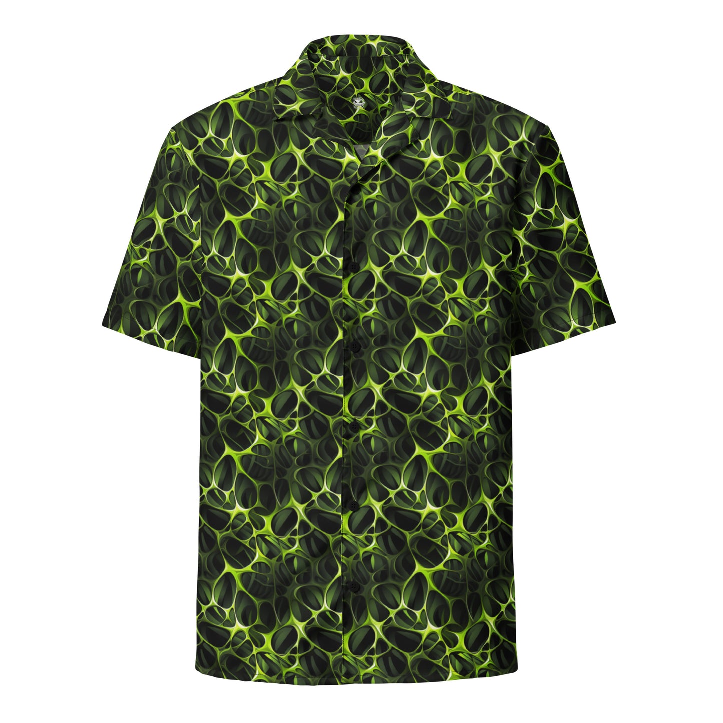 Button Shirt Trippy Bugs