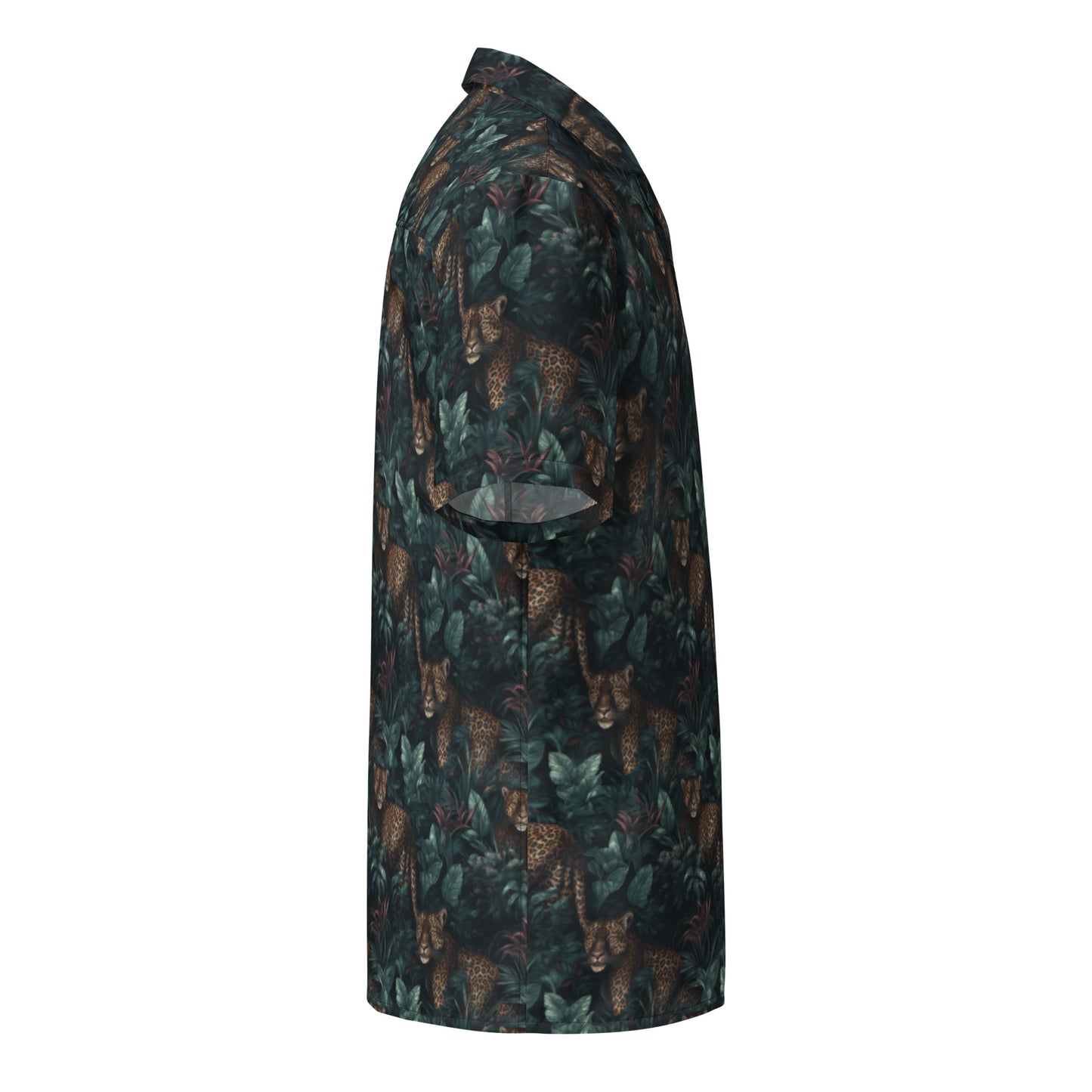 Button Shirt Jungle Leopard