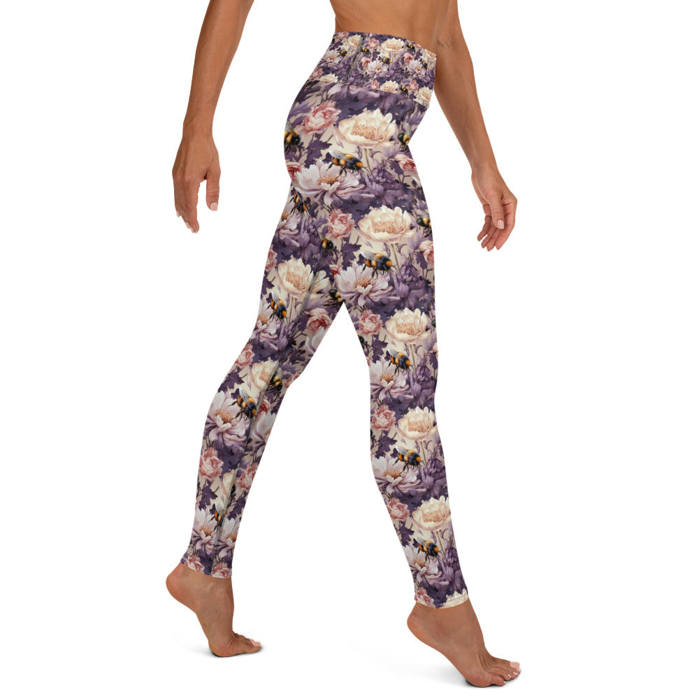 Yoga Leggings Floral Bee #51