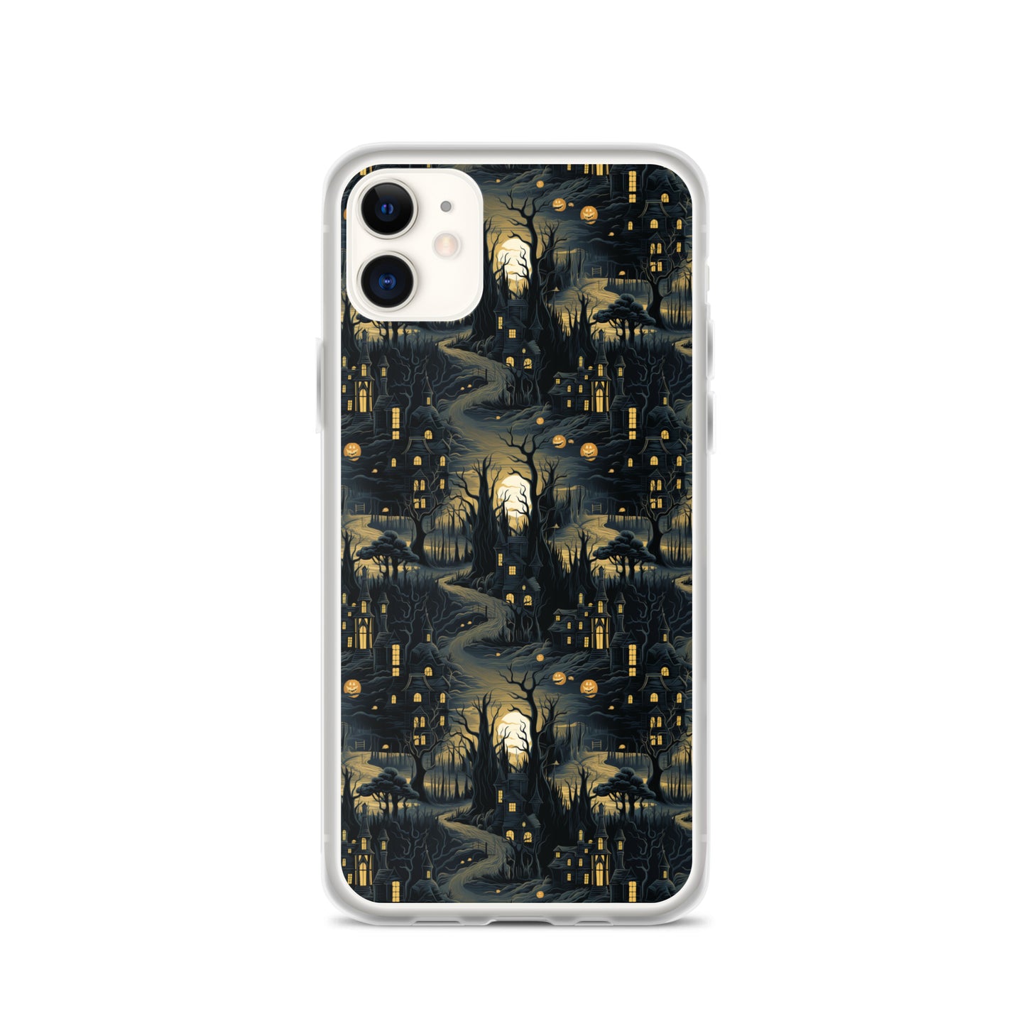Clear Case for iPhone® Halloween Haunted House