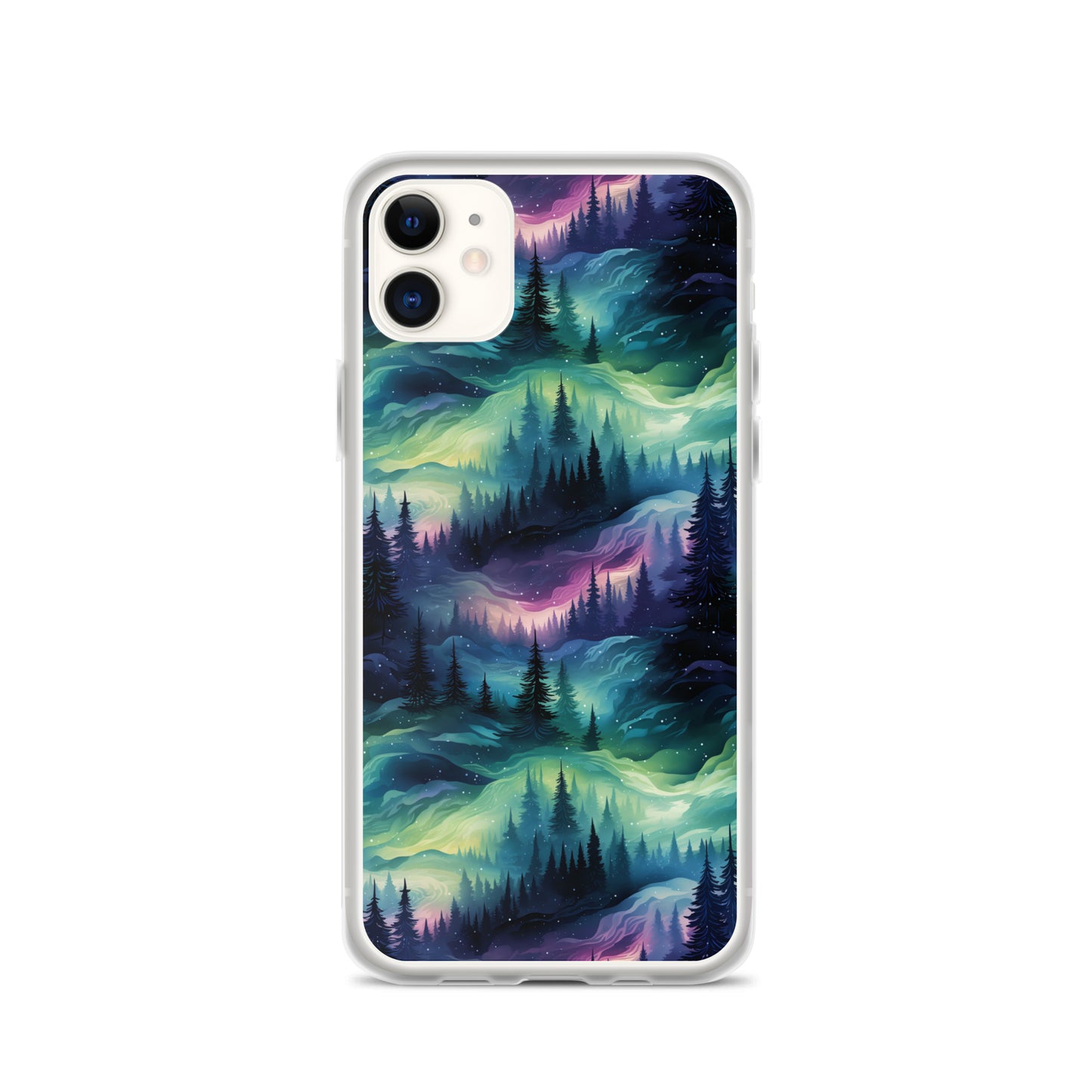 Clear Case for iPhone® Winter Fashion Northern Lights