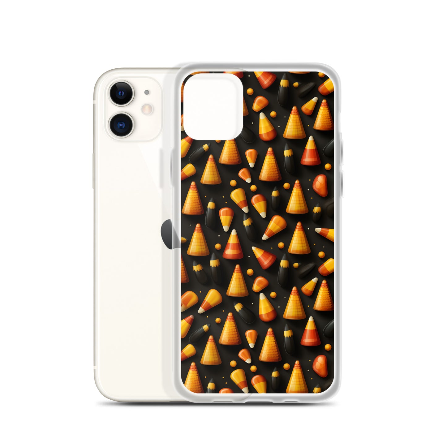 Clear Case for iPhone® Halloween Candy Corn #2
