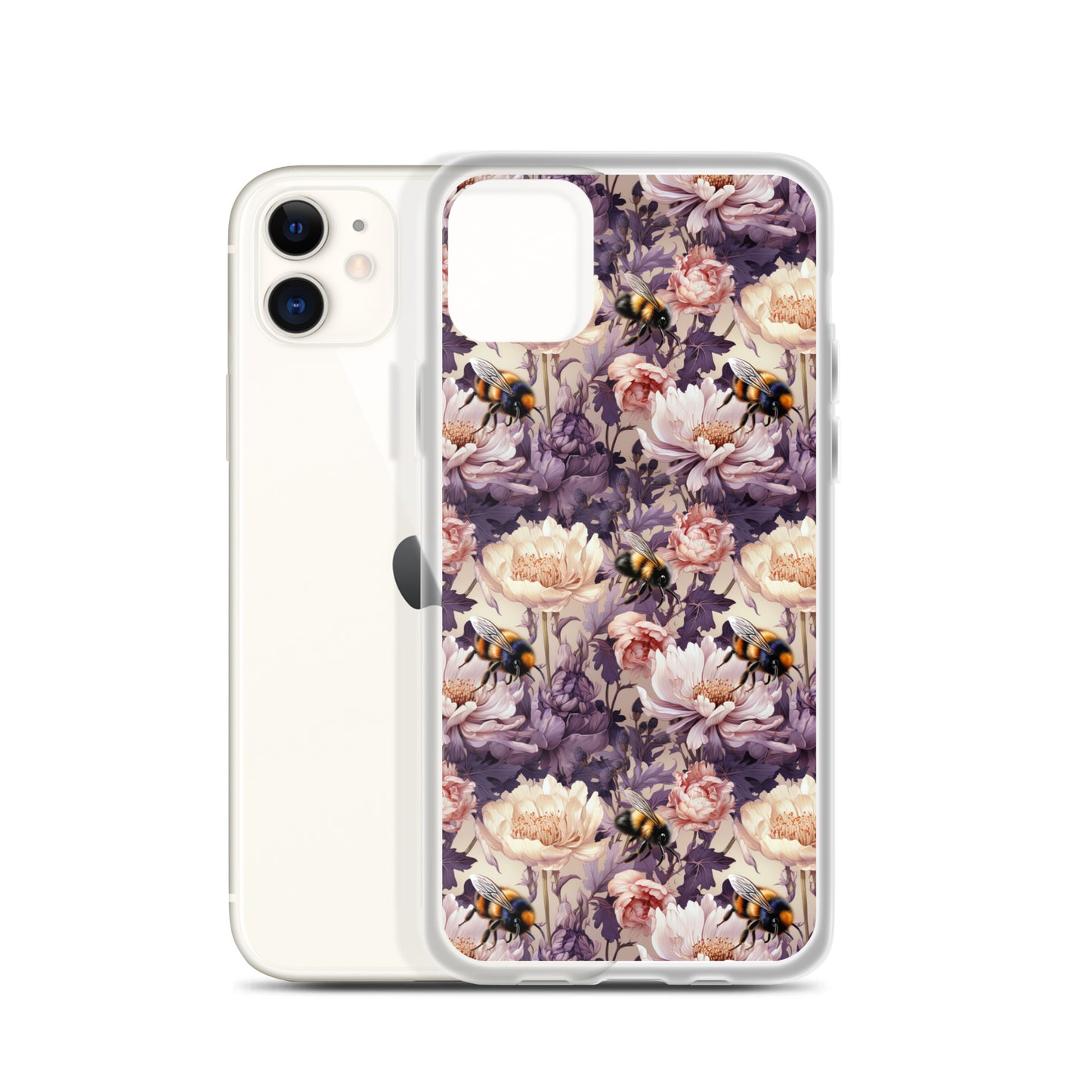 Clear Case for iPhone® Floral Bee #51