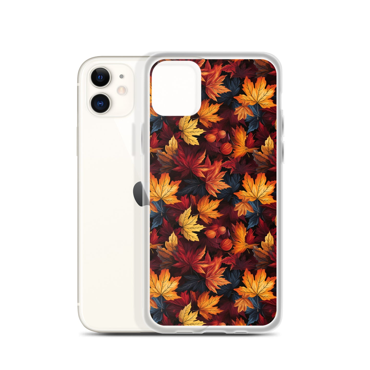 Clear Case for iPhone® Autumn Leaves Scatter