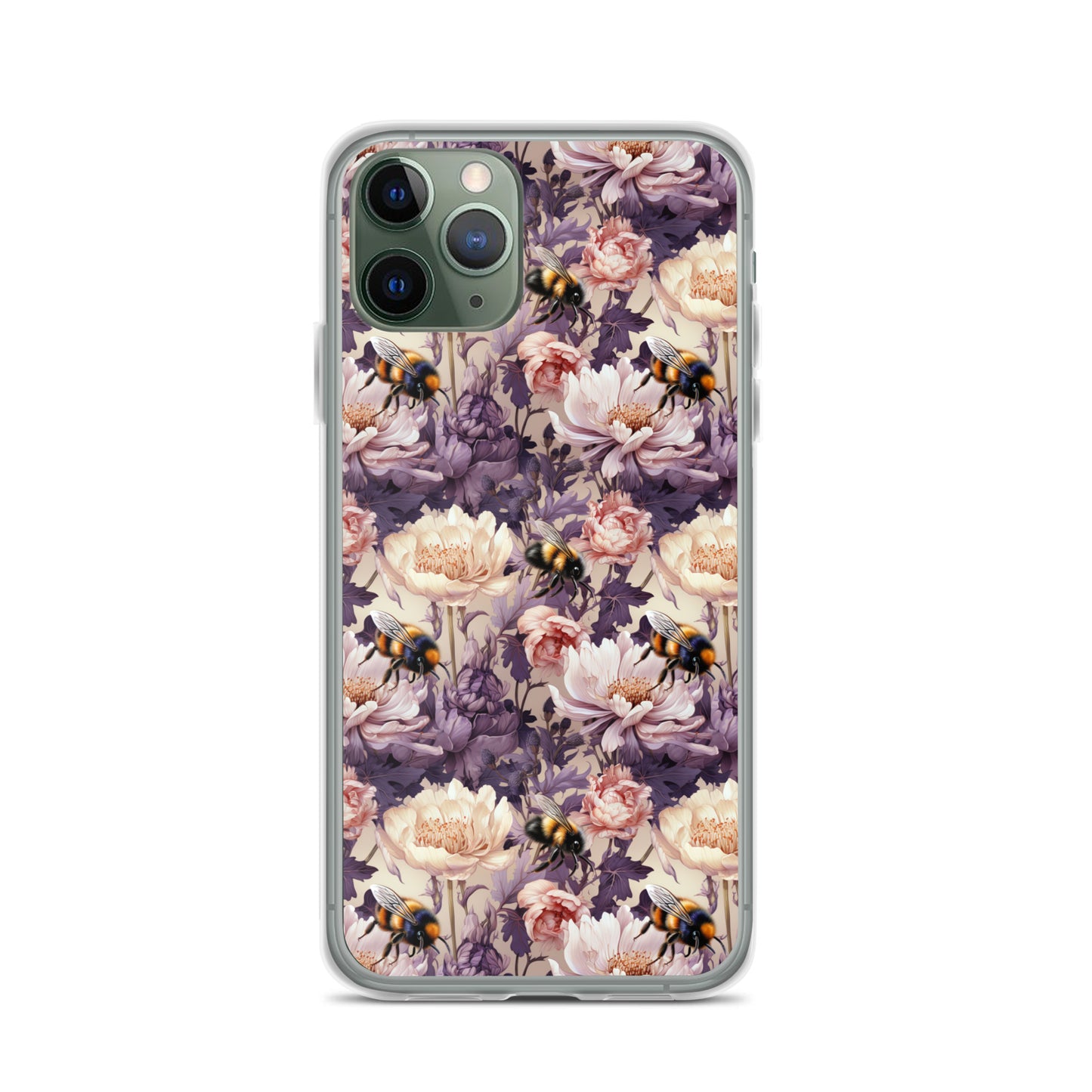 Clear Case for iPhone® Floral Bee #51