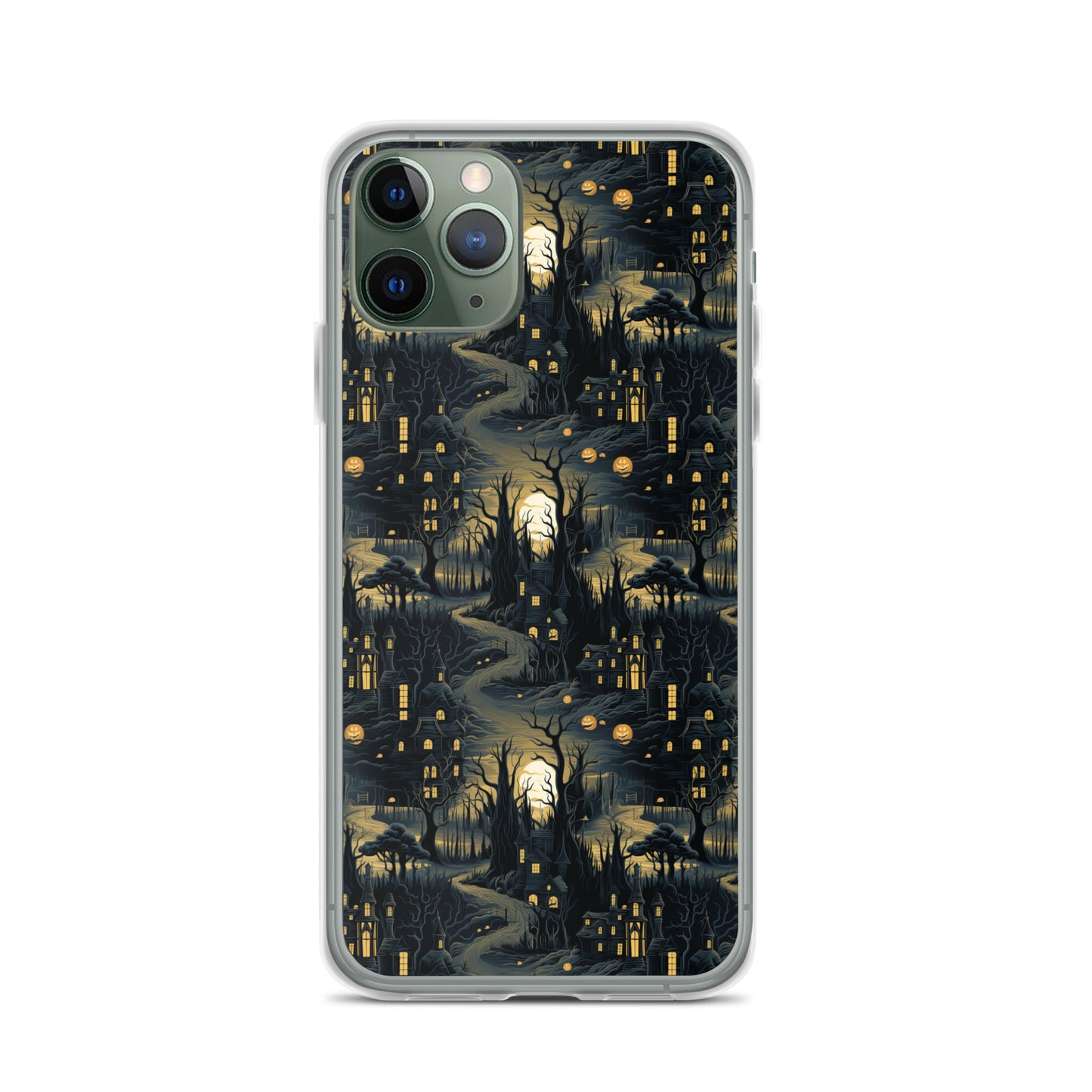 Clear Case for iPhone® Halloween Haunted House