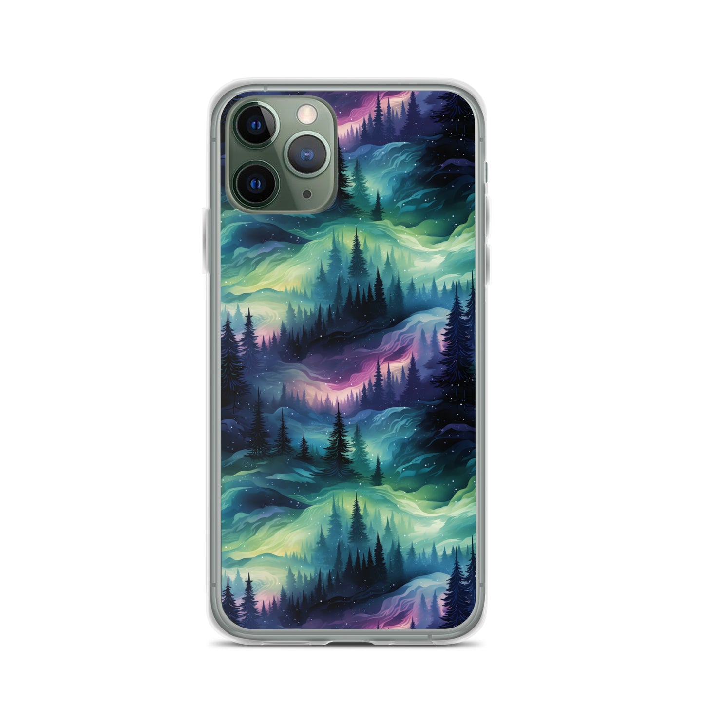 Clear Case for iPhone® Winter Fashion Northern Lights