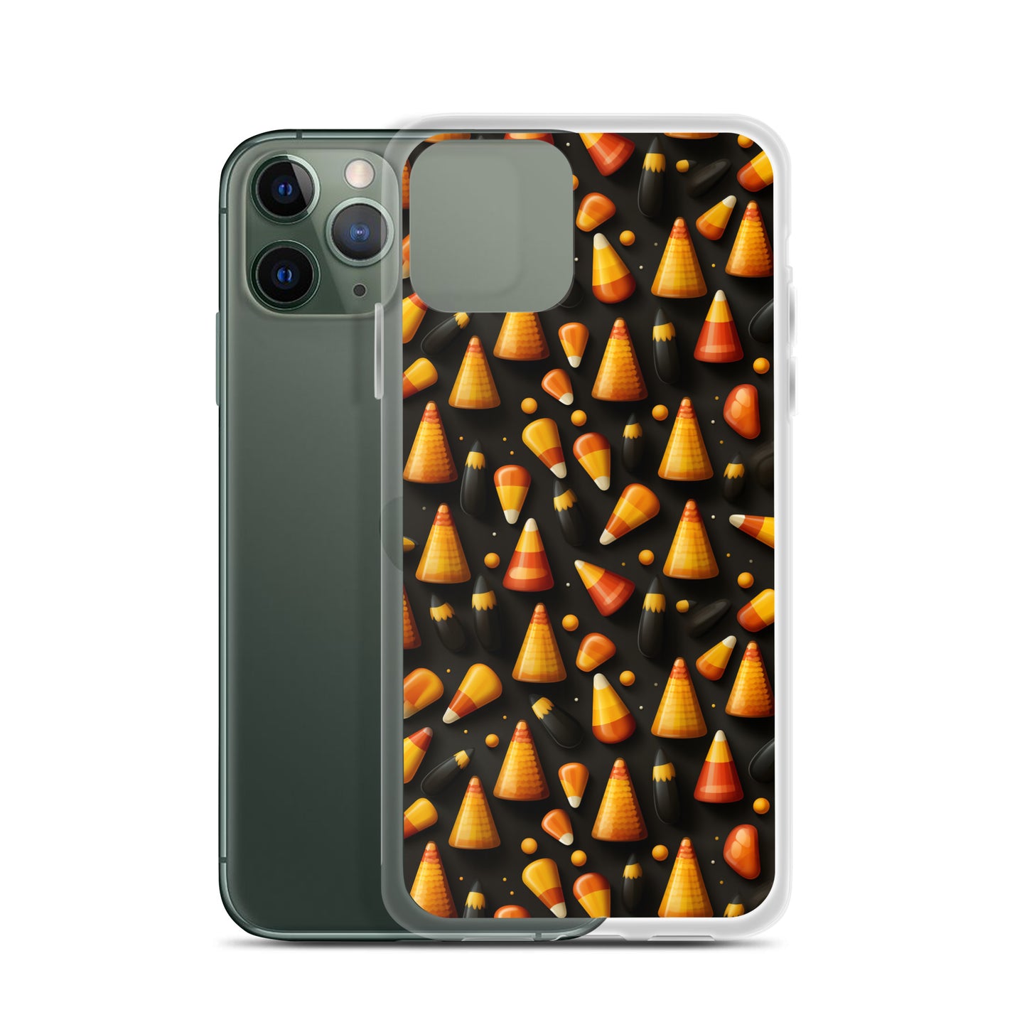 Clear Case for iPhone® Halloween Candy Corn #2