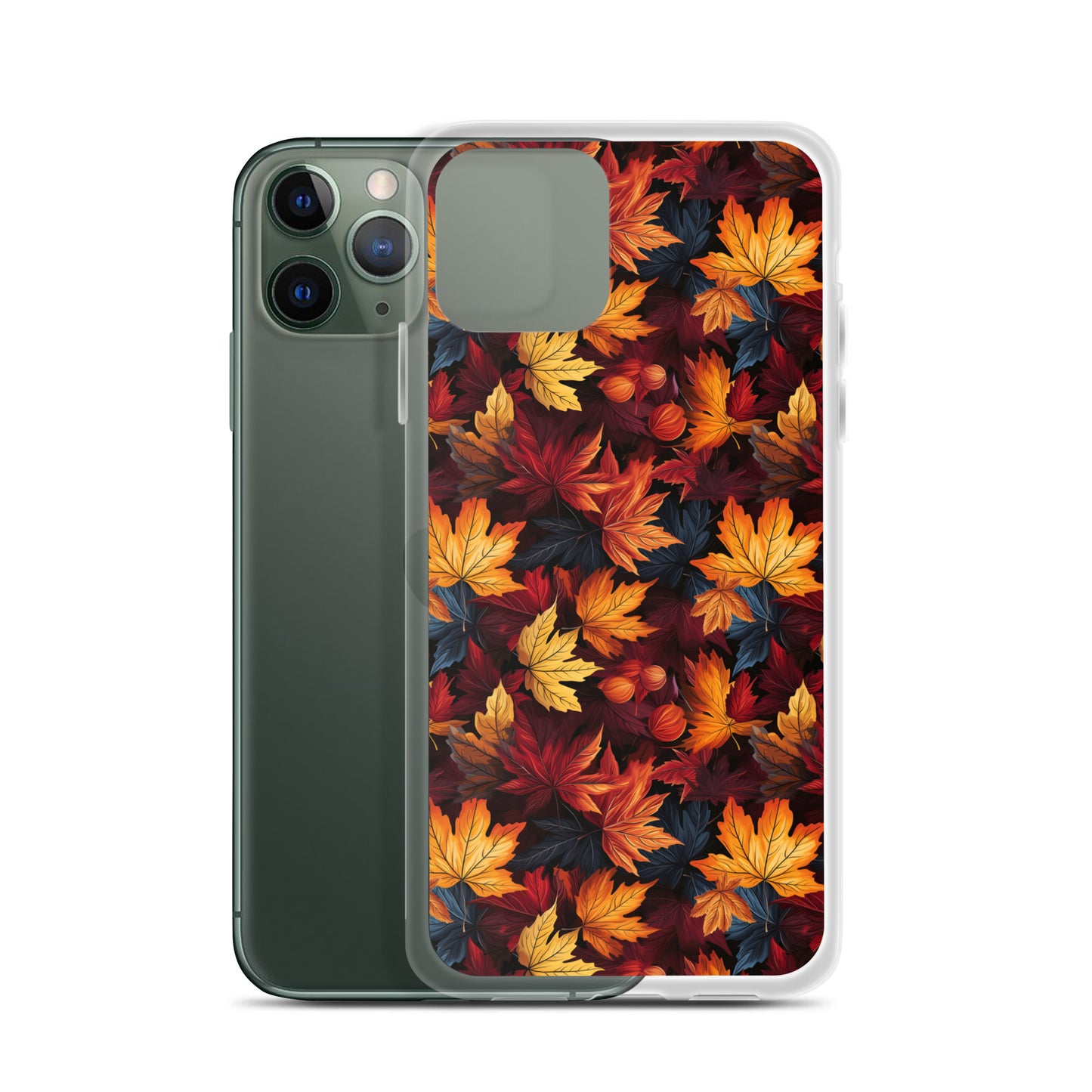 Clear Case for iPhone® Autumn Leaves Scatter