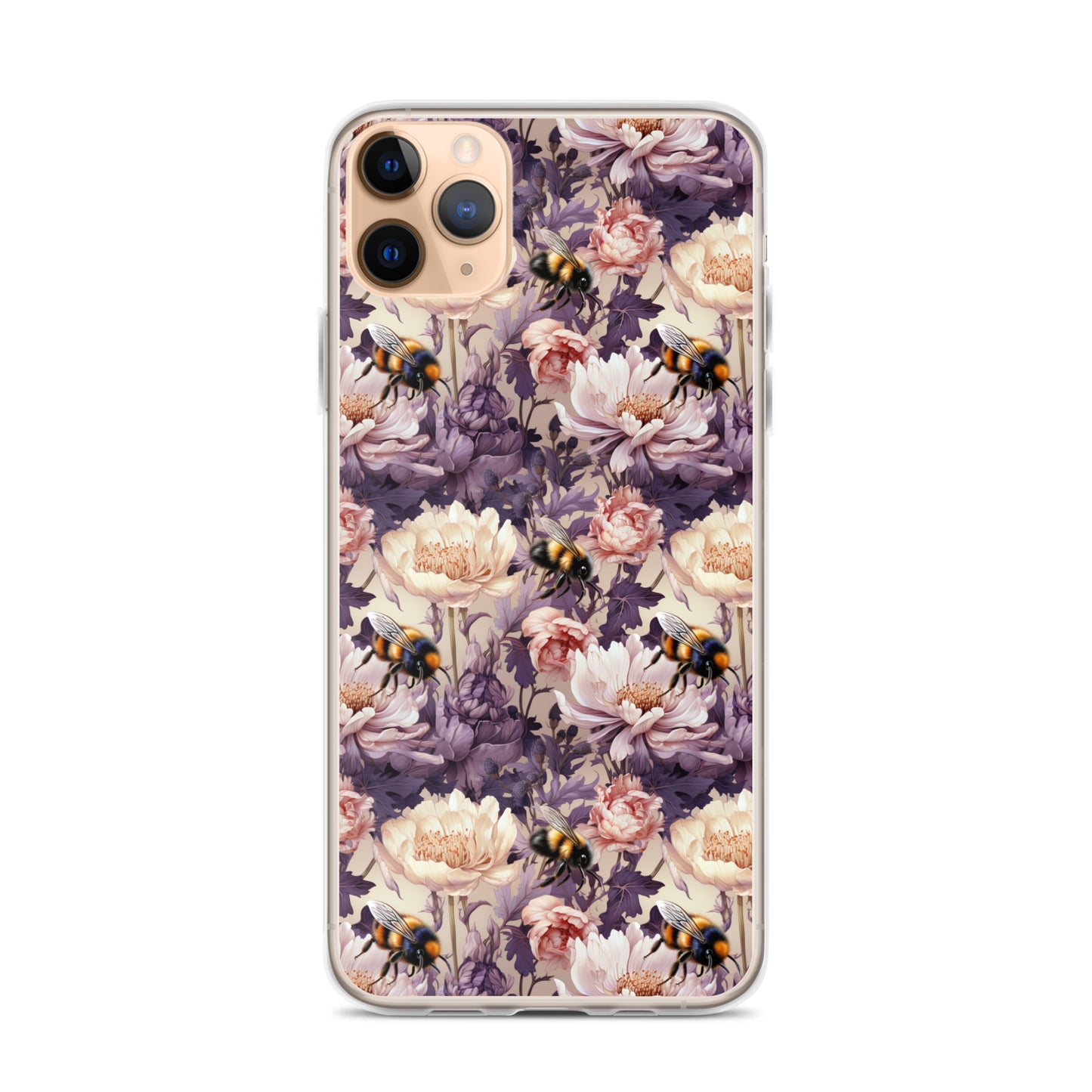 Clear Case for iPhone® Floral Bee #51