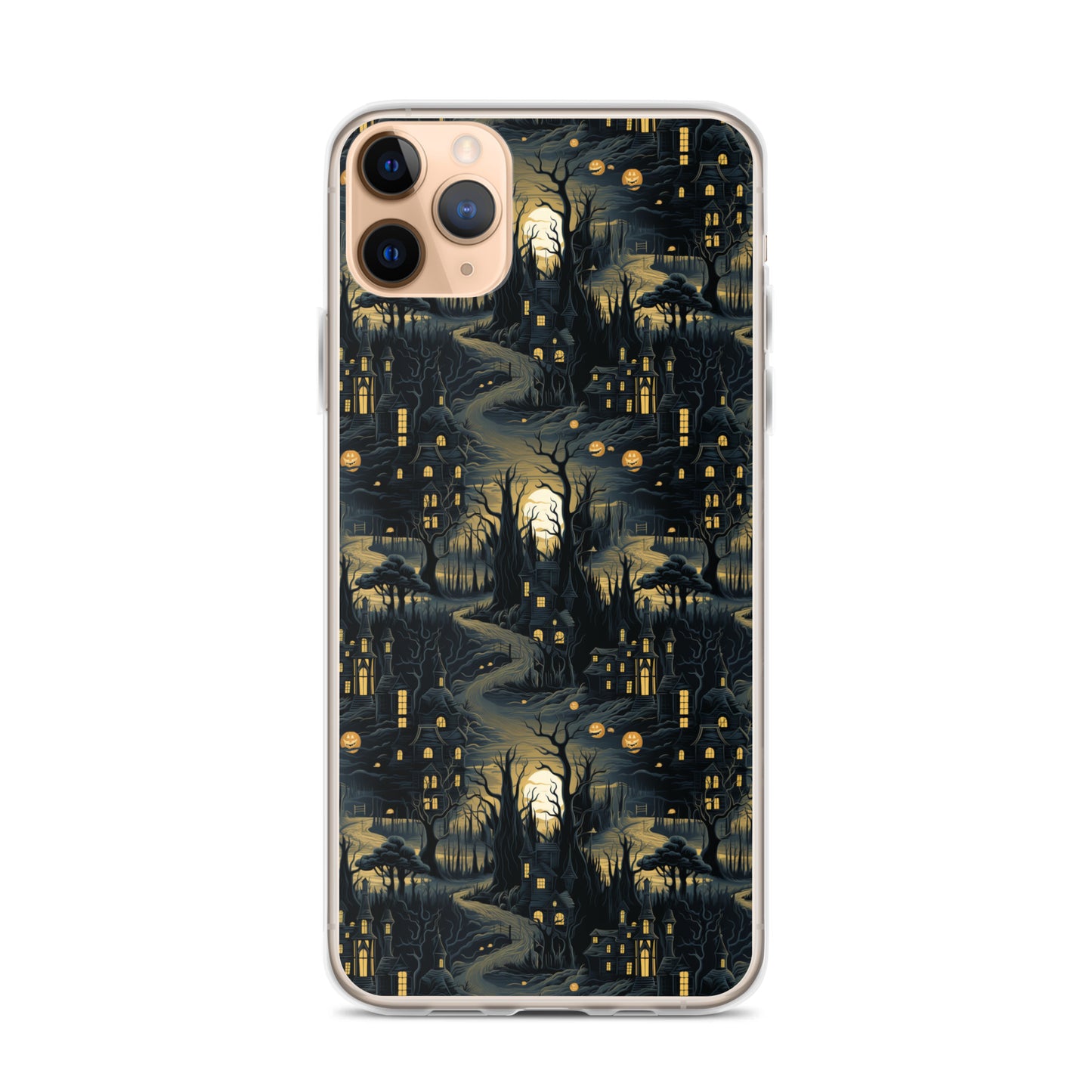 Clear Case for iPhone® Halloween Haunted House