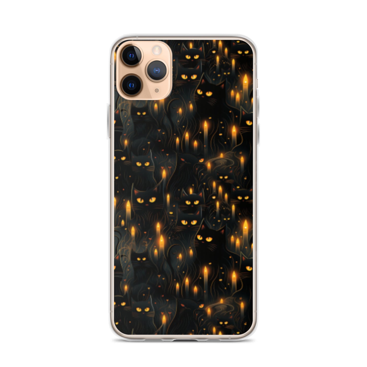 Clear Case for iPhone® Halloween Sinister Black Cats