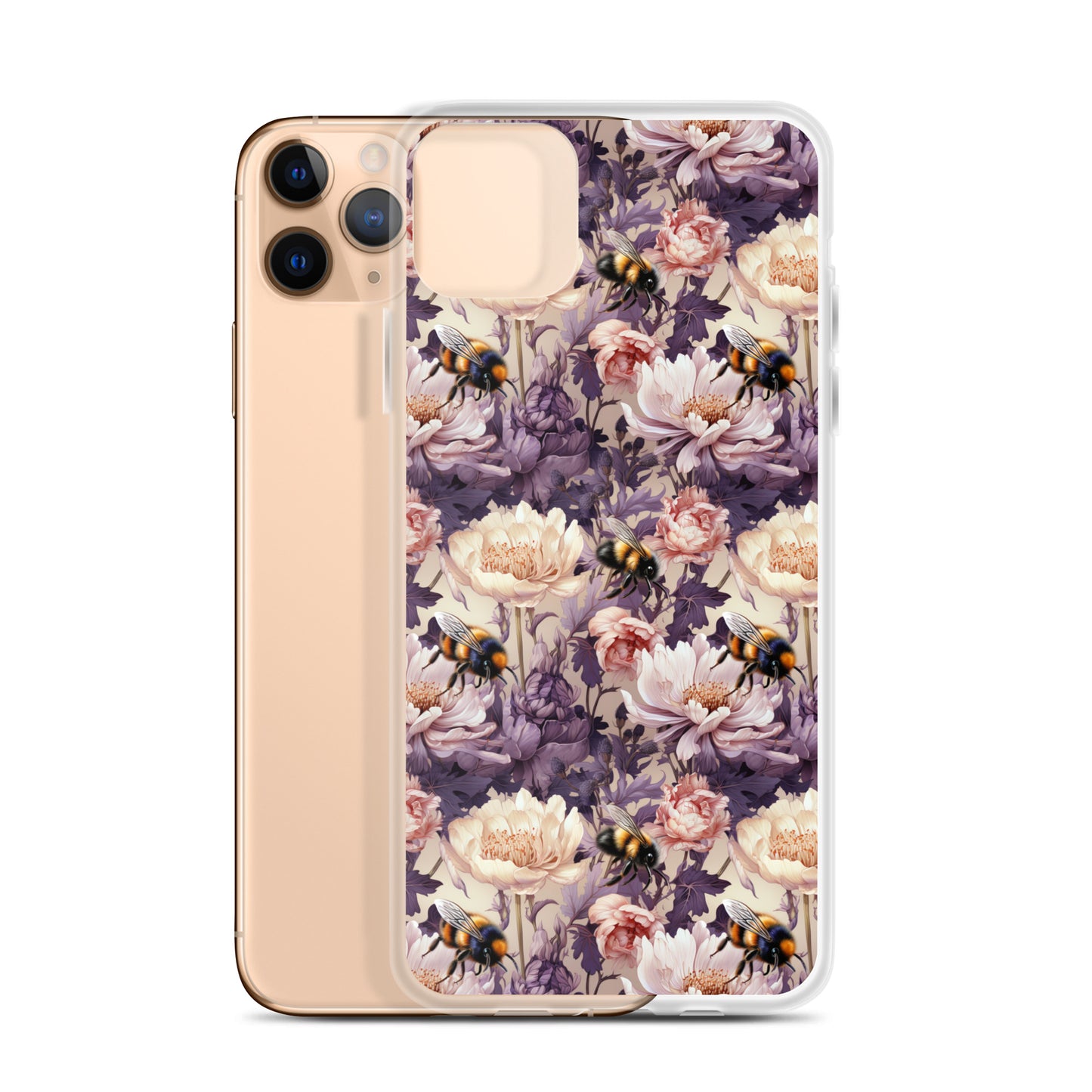 Clear Case for iPhone® Floral Bee #51
