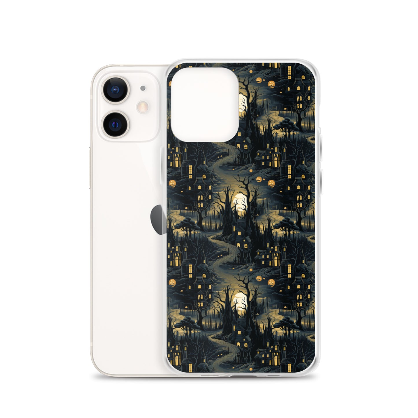 Clear Case for iPhone® Halloween Haunted House