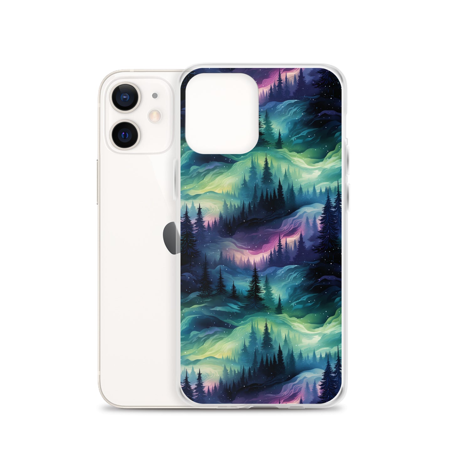 Clear Case for iPhone® Winter Fashion Northern Lights