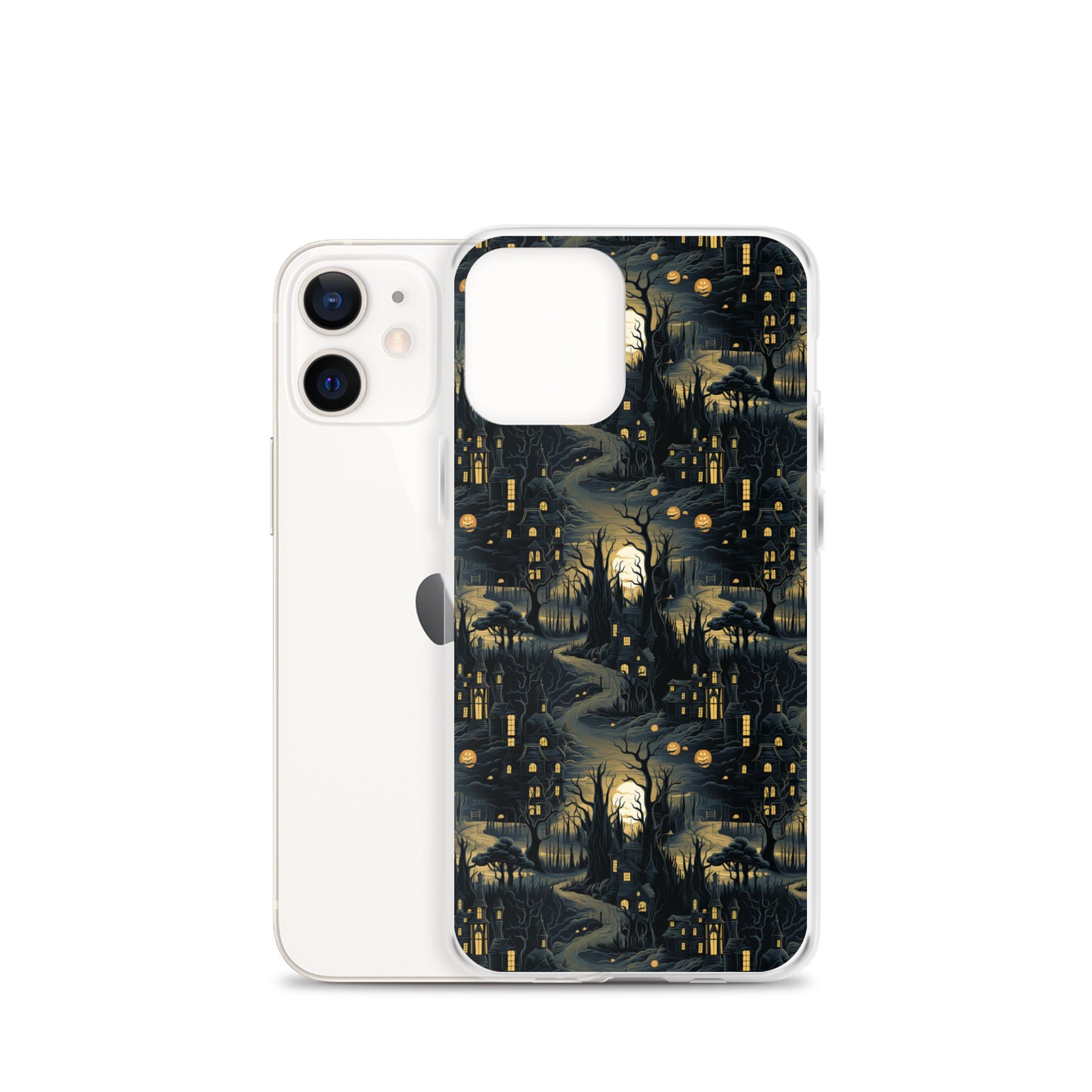 Clear Case for iPhone® Halloween Haunted House