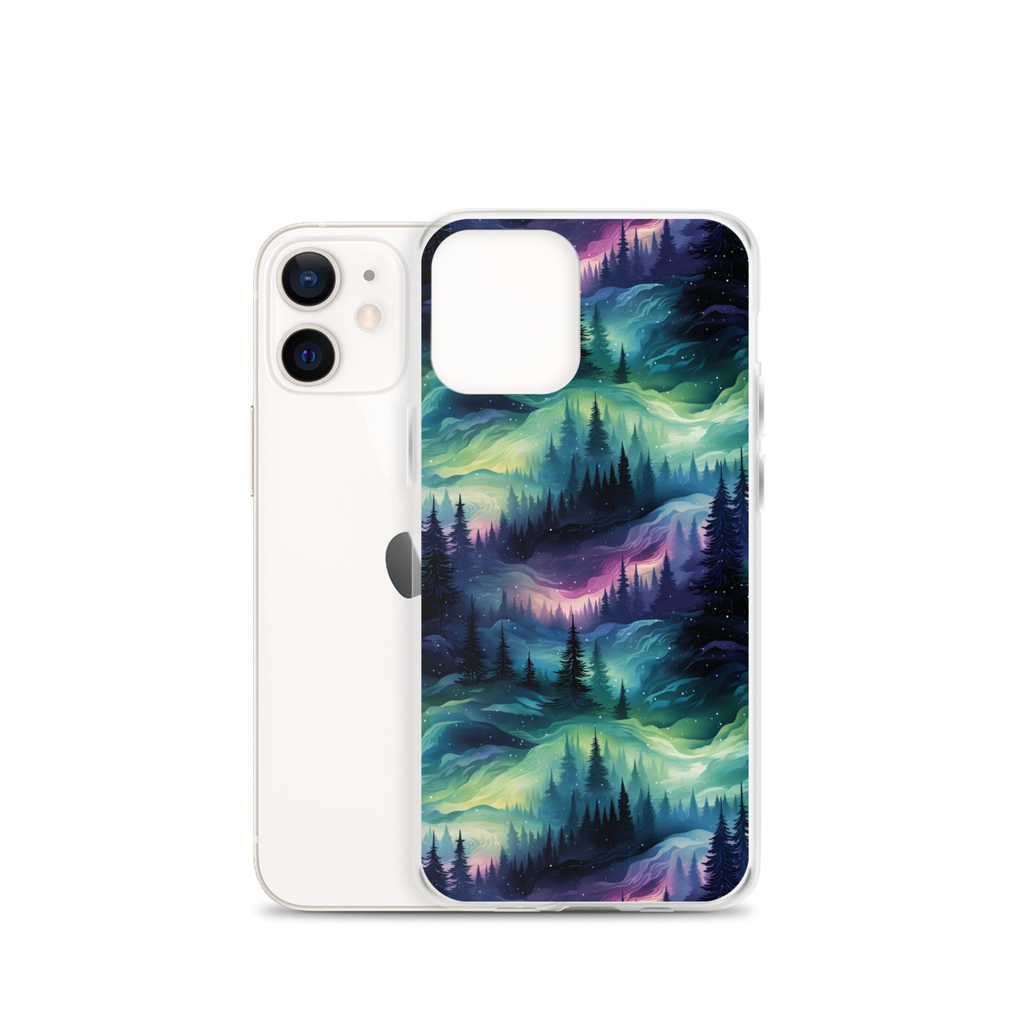 Clear Case for iPhone® Winter Fashion Northern Lights