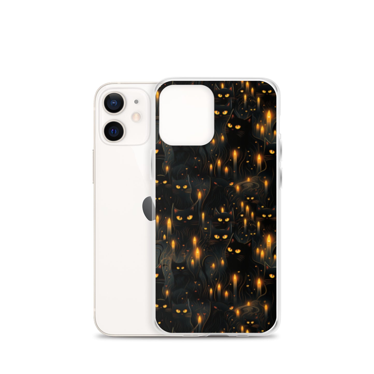 Clear Case for iPhone® Halloween Sinister Black Cats