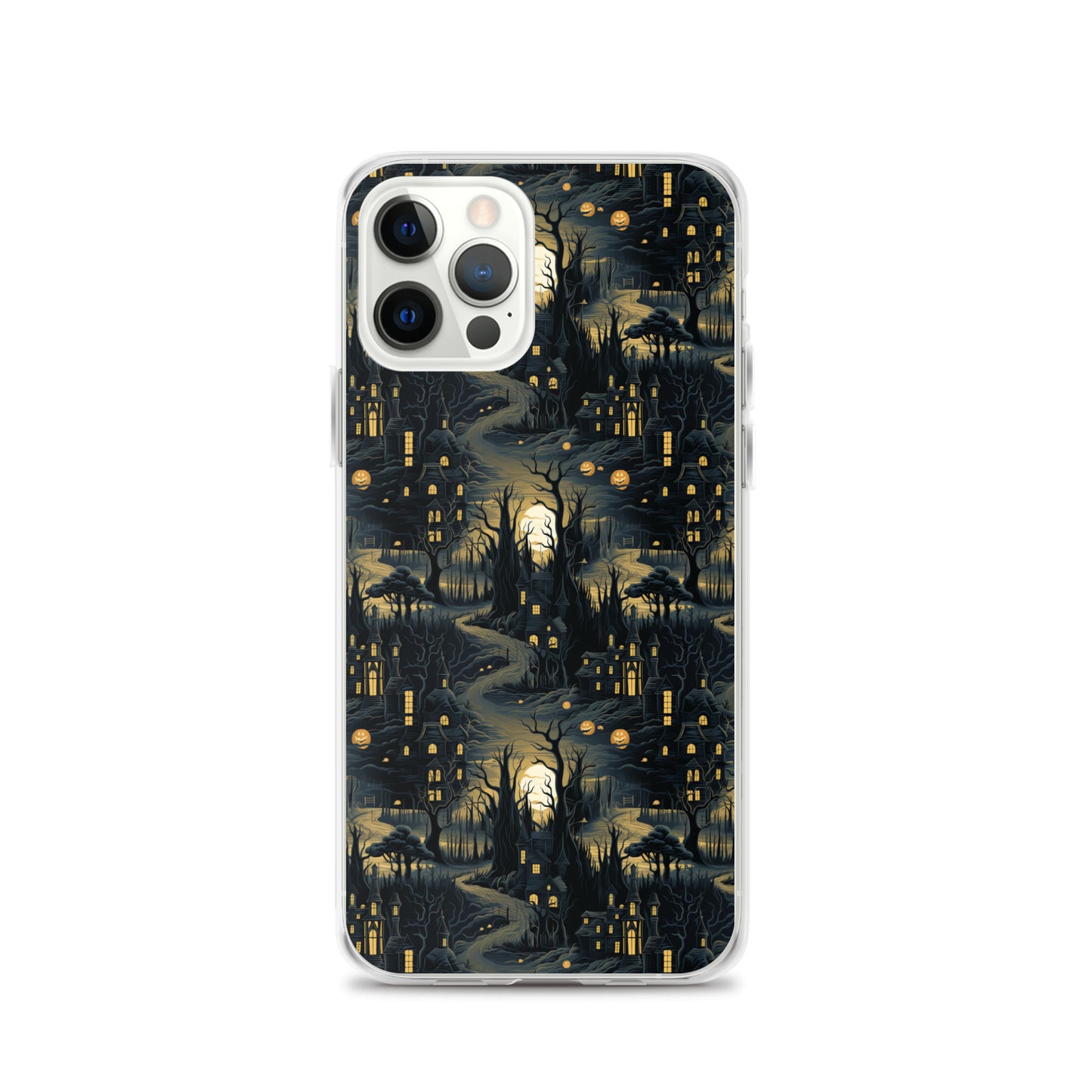 Clear Case for iPhone® Halloween Haunted House