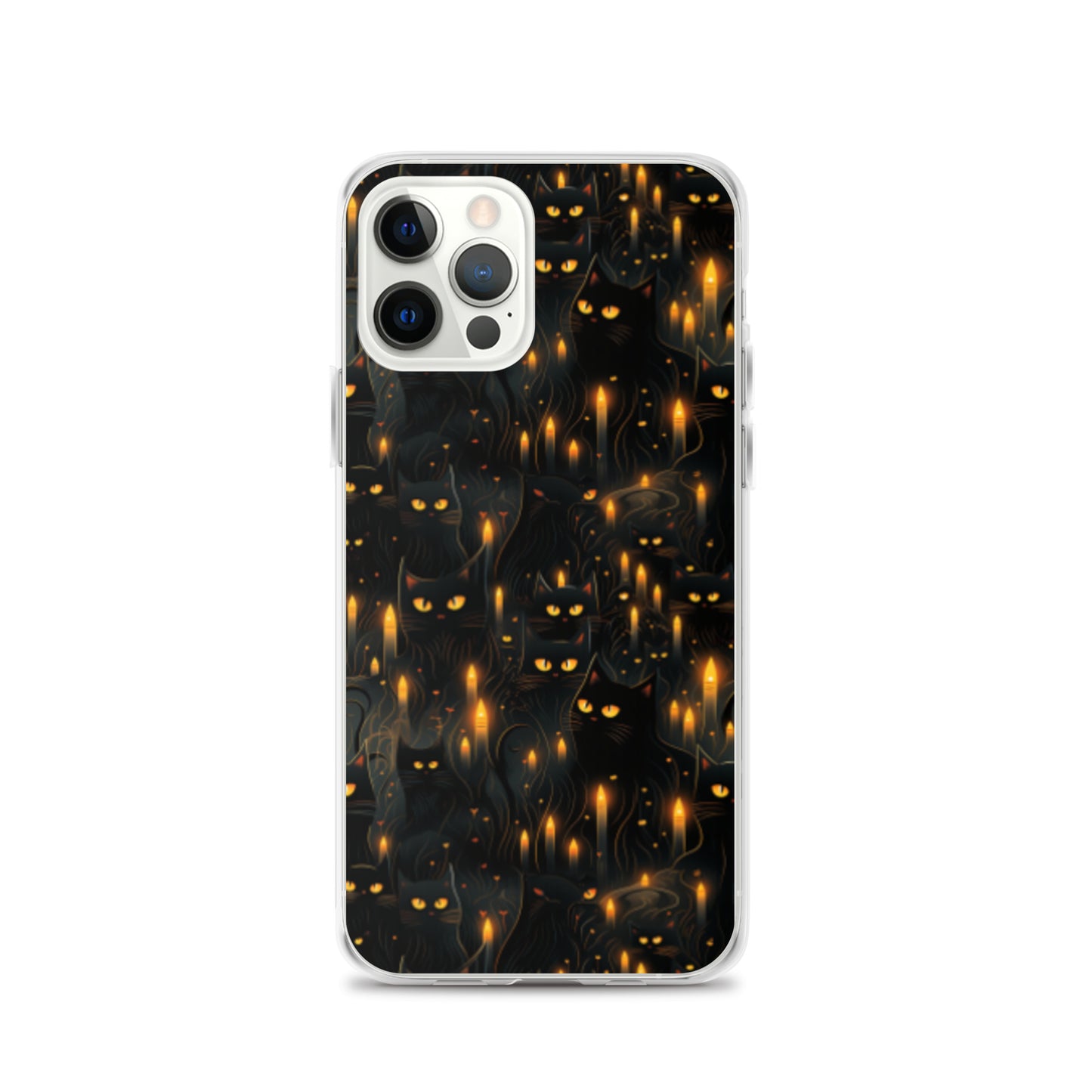Clear Case for iPhone® Halloween Sinister Black Cats