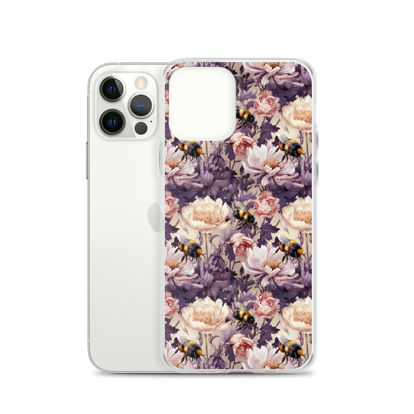 Clear Case for iPhone® Floral Bee #51