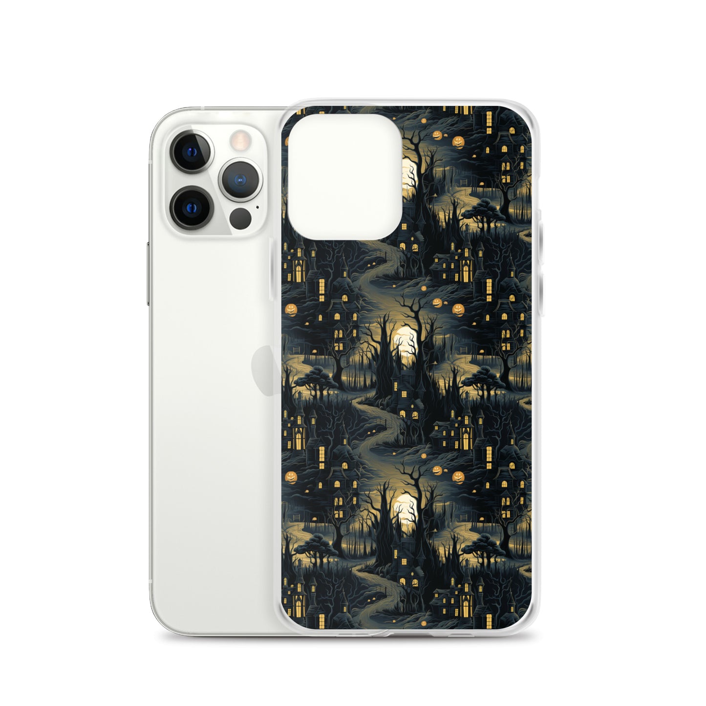 Clear Case for iPhone® Halloween Haunted House