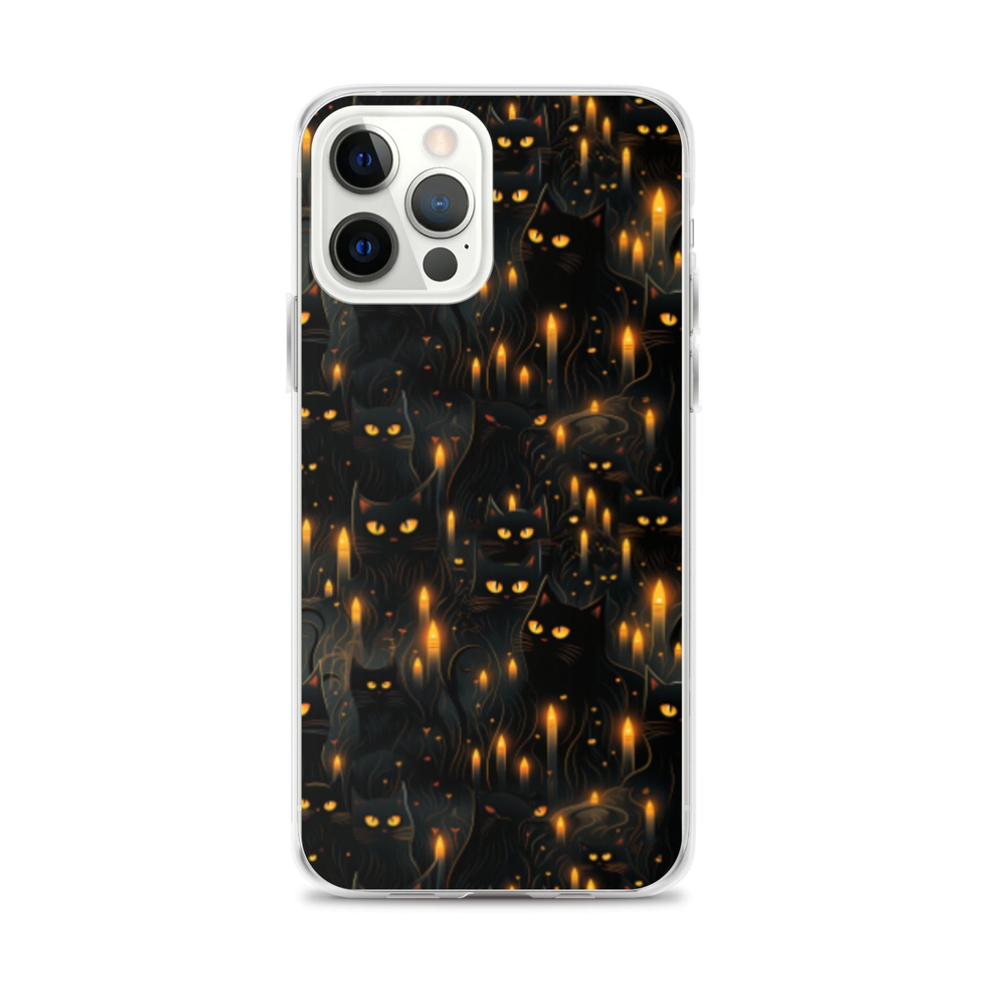 Clear Case for iPhone® Halloween Sinister Black Cats